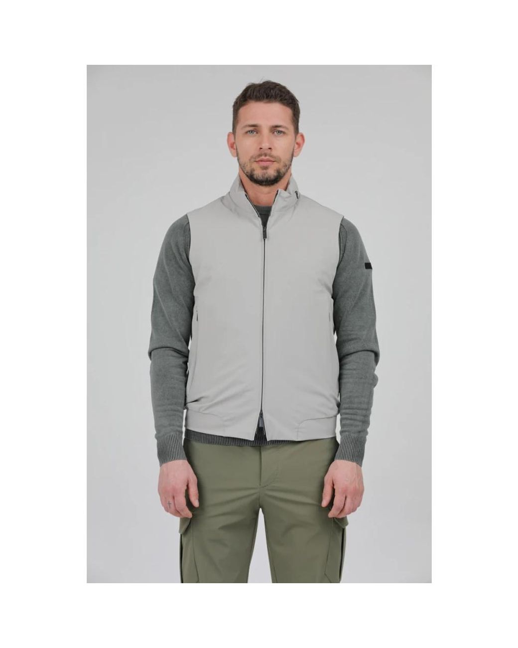 Rrd Jassen ,Grijs ,Lichtgewicht Mouwloze Hoodie Jas in het Gray voor heren