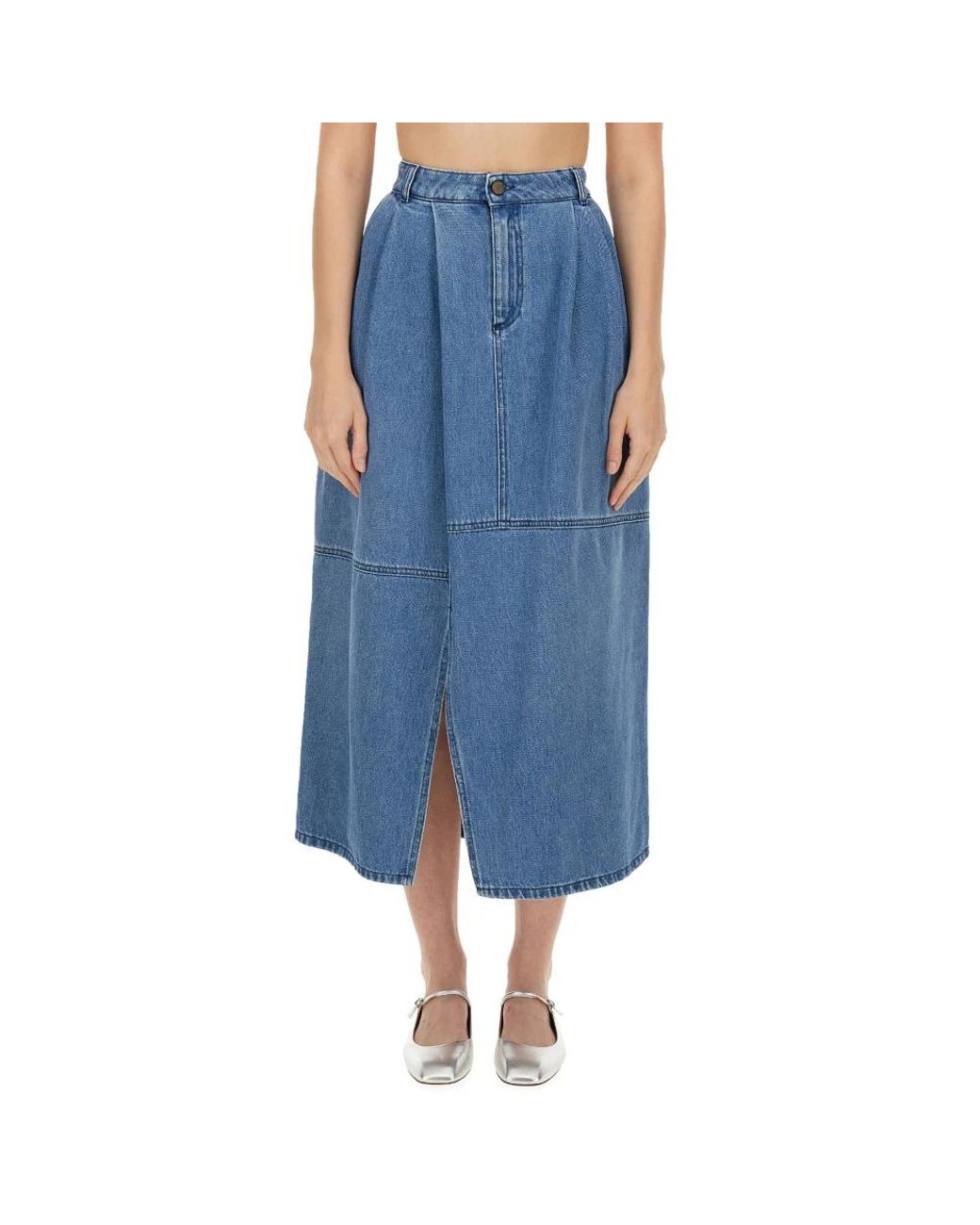 Alysi Blue Denim Skirts
