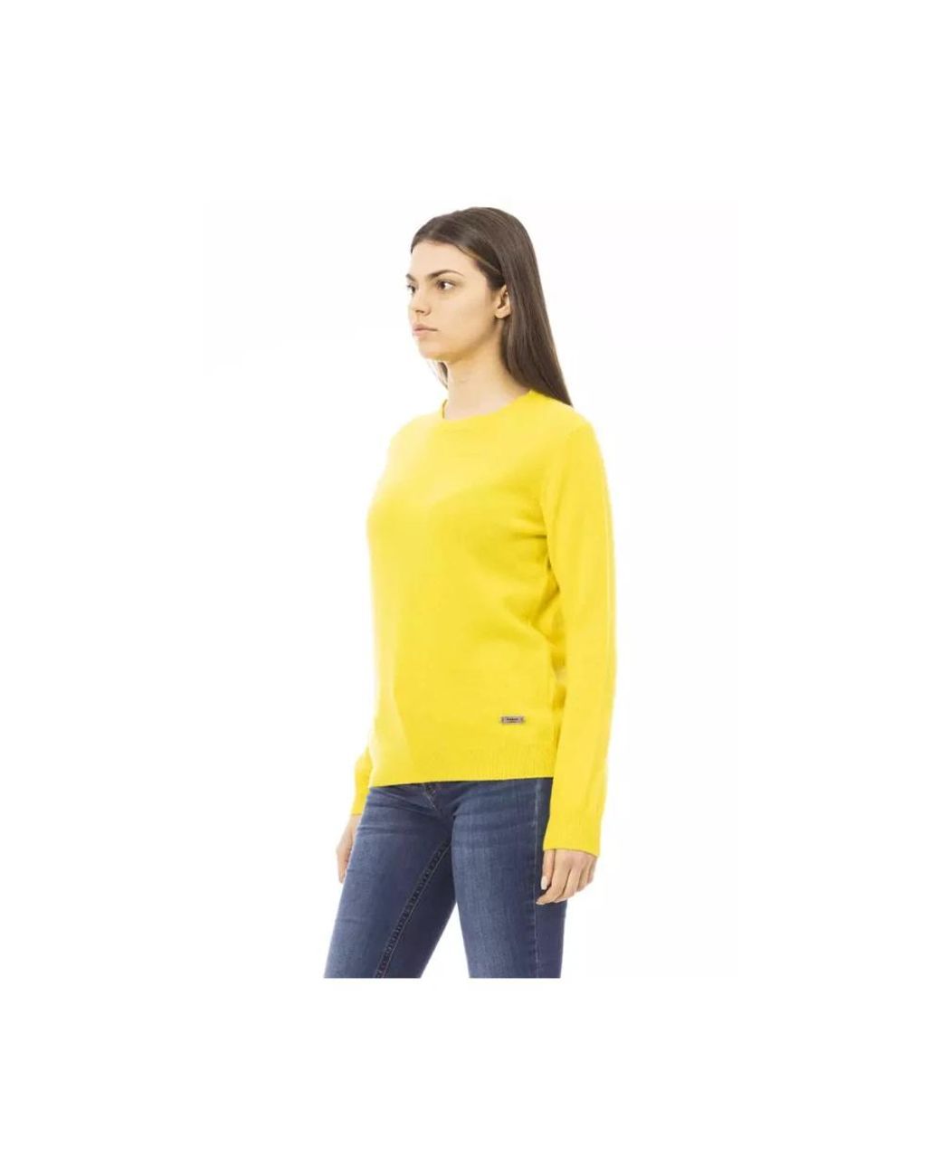 Baldinini Yellow Round-Neck Knitwear