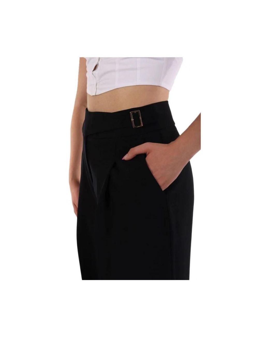 Liu Jo Black Wide Trousers
