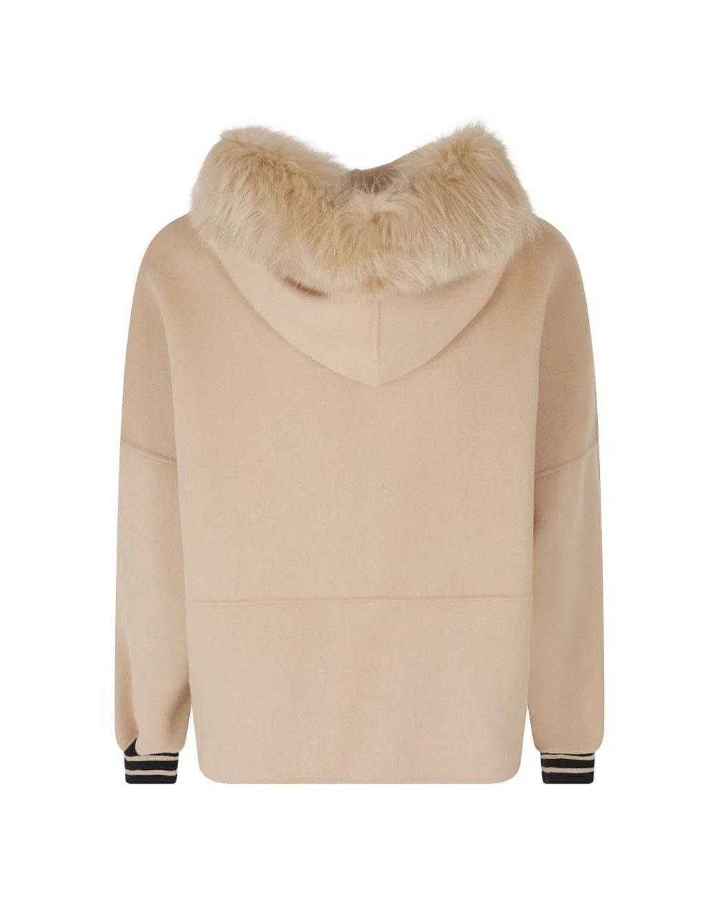 Ermanno Scervino Natural Faux Fur & Shearling Jackets