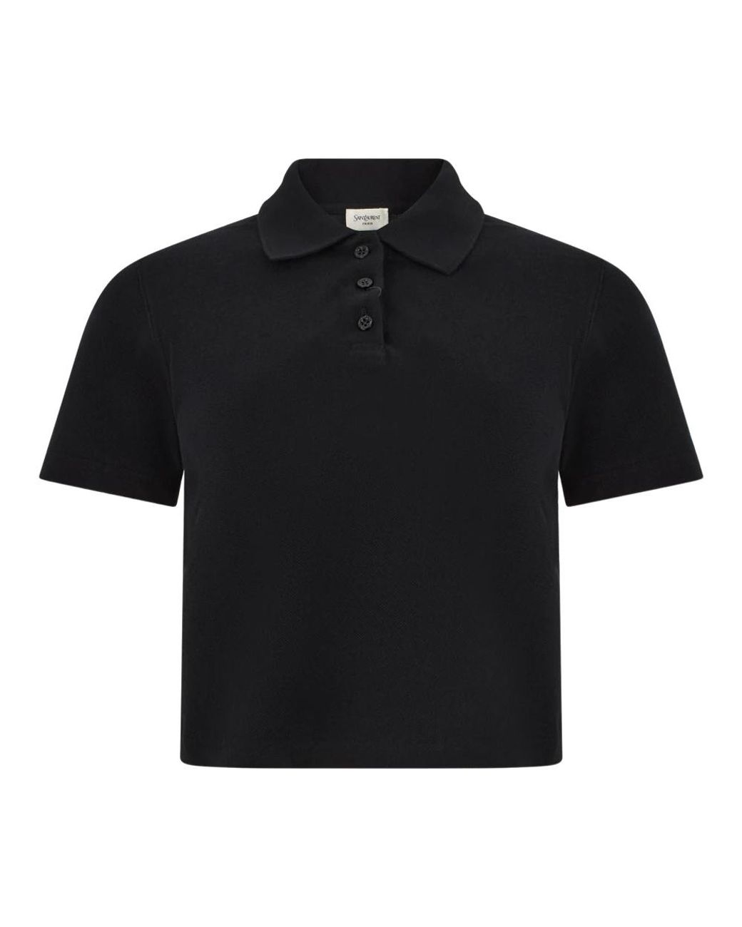Saint Laurent Black Polo Shirts