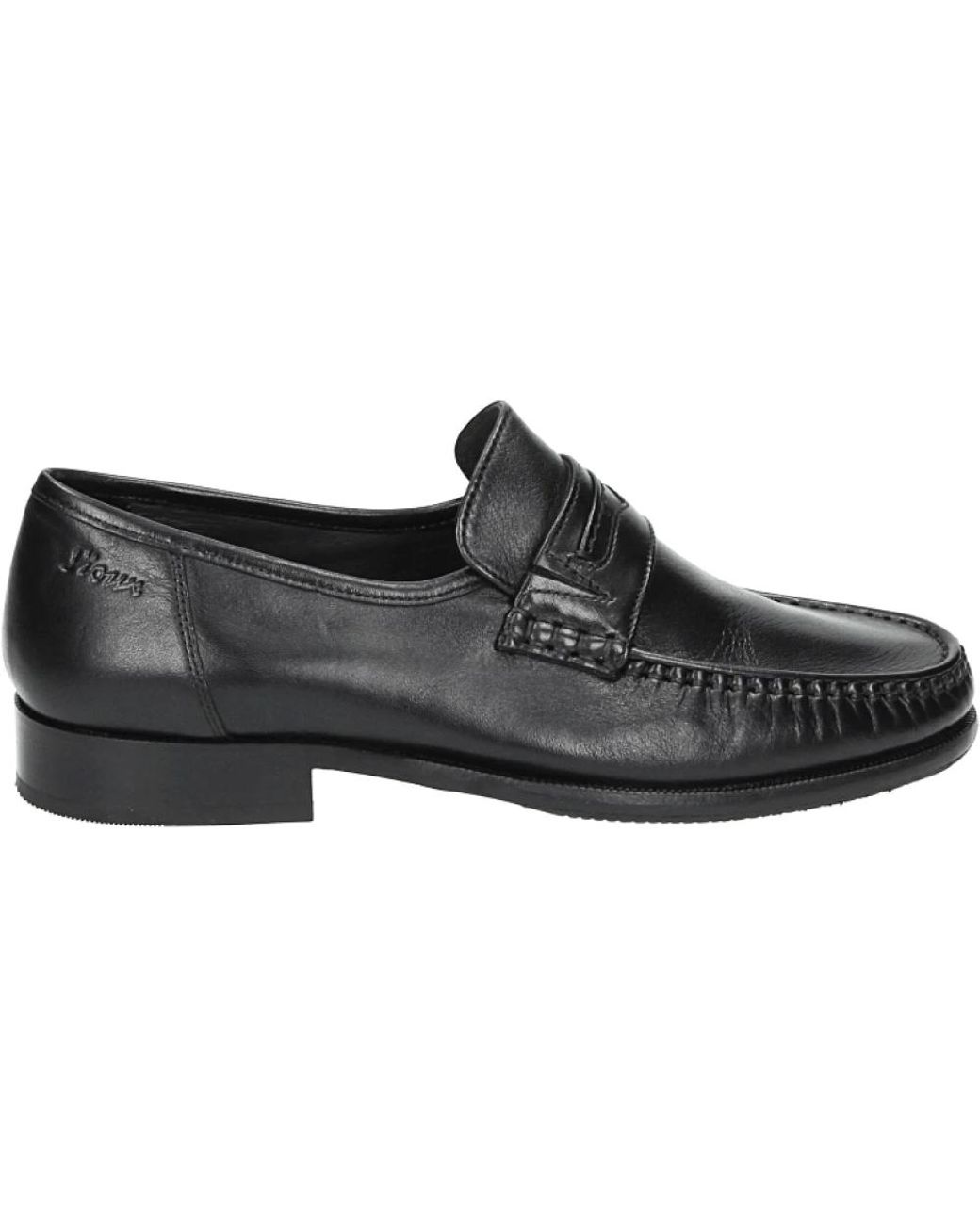 Sioux Schoenen ,Zwart ,Leer Zwarte Instappers Ched-H in het Black voor heren
