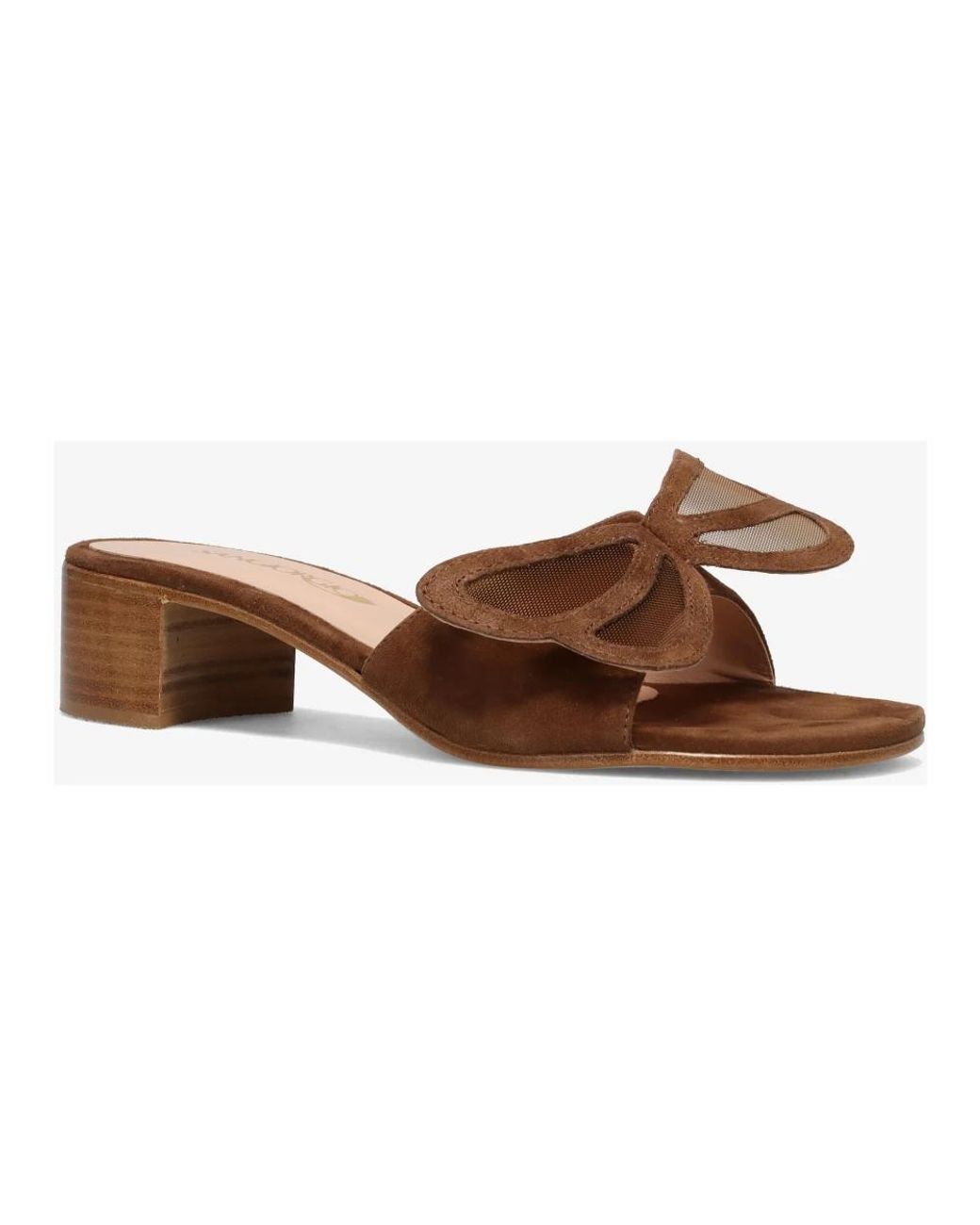 Sangiorgio Brown Heeled Mules