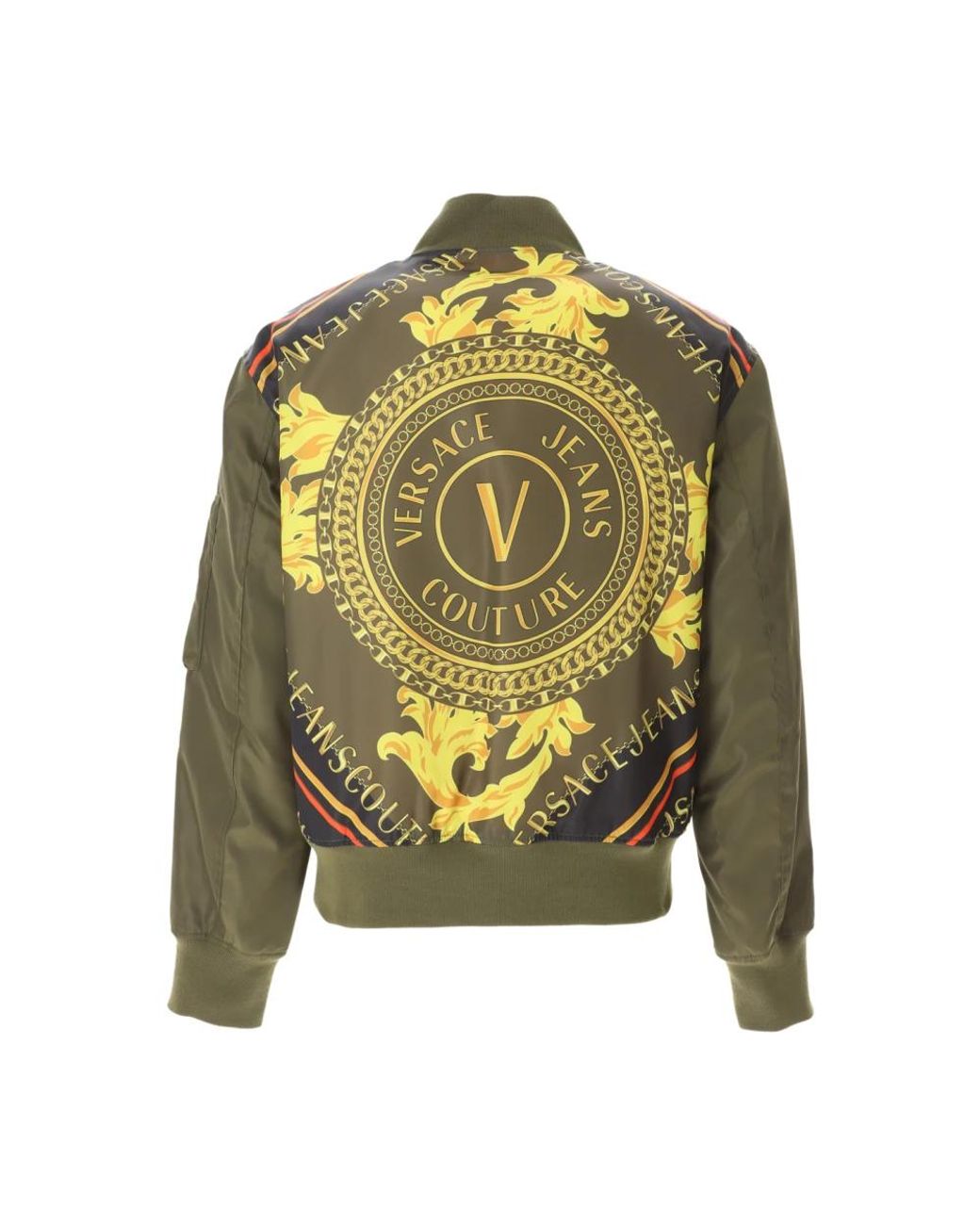Versace Jeans Couture Green Bomber Jackets for men