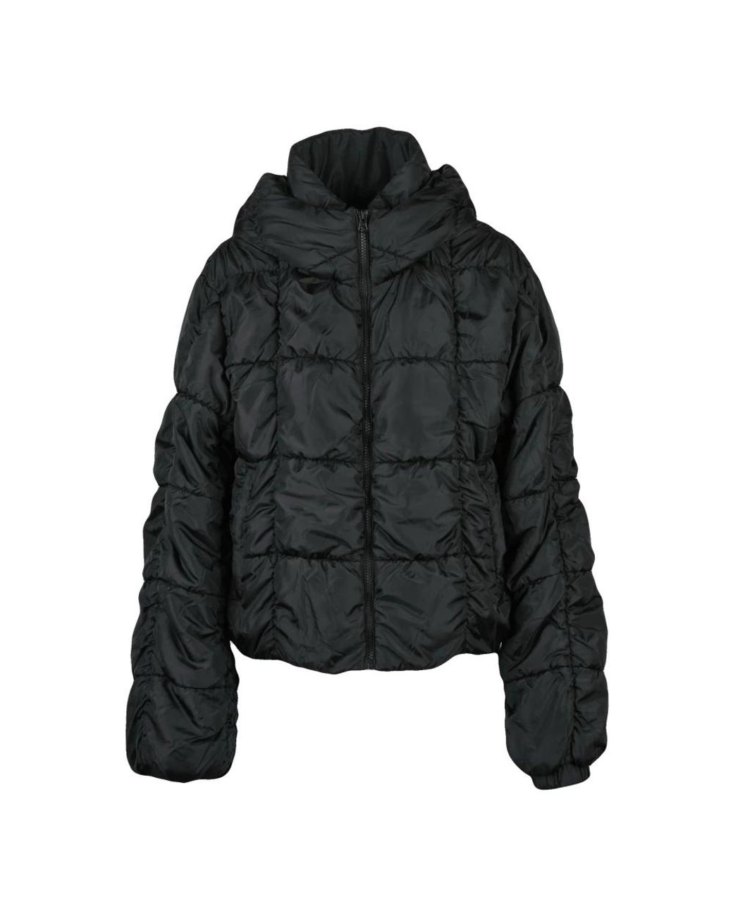 DIESEL Black Polyester Embossed Down Jacket