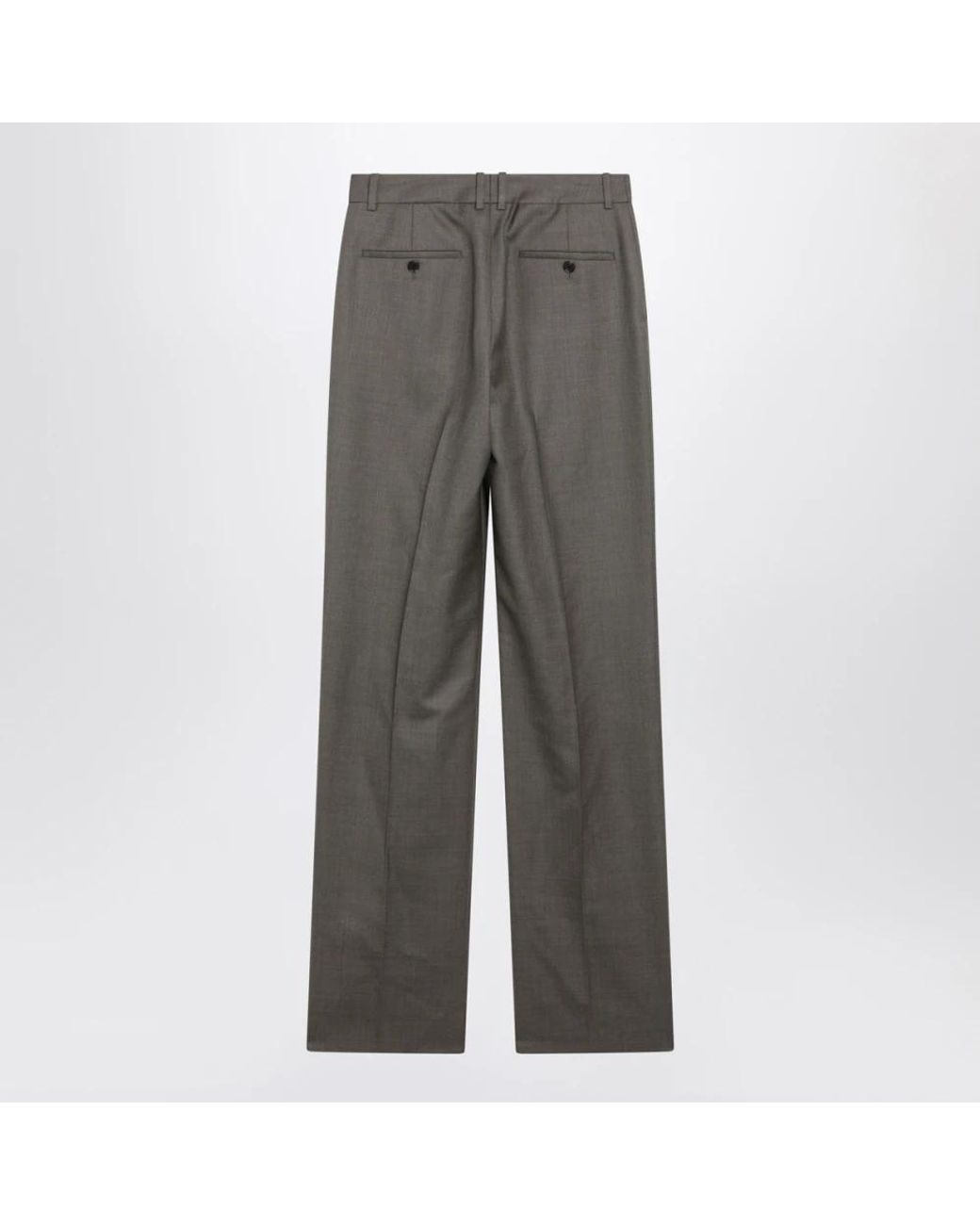 Saint Laurent Gray Wide Trousers