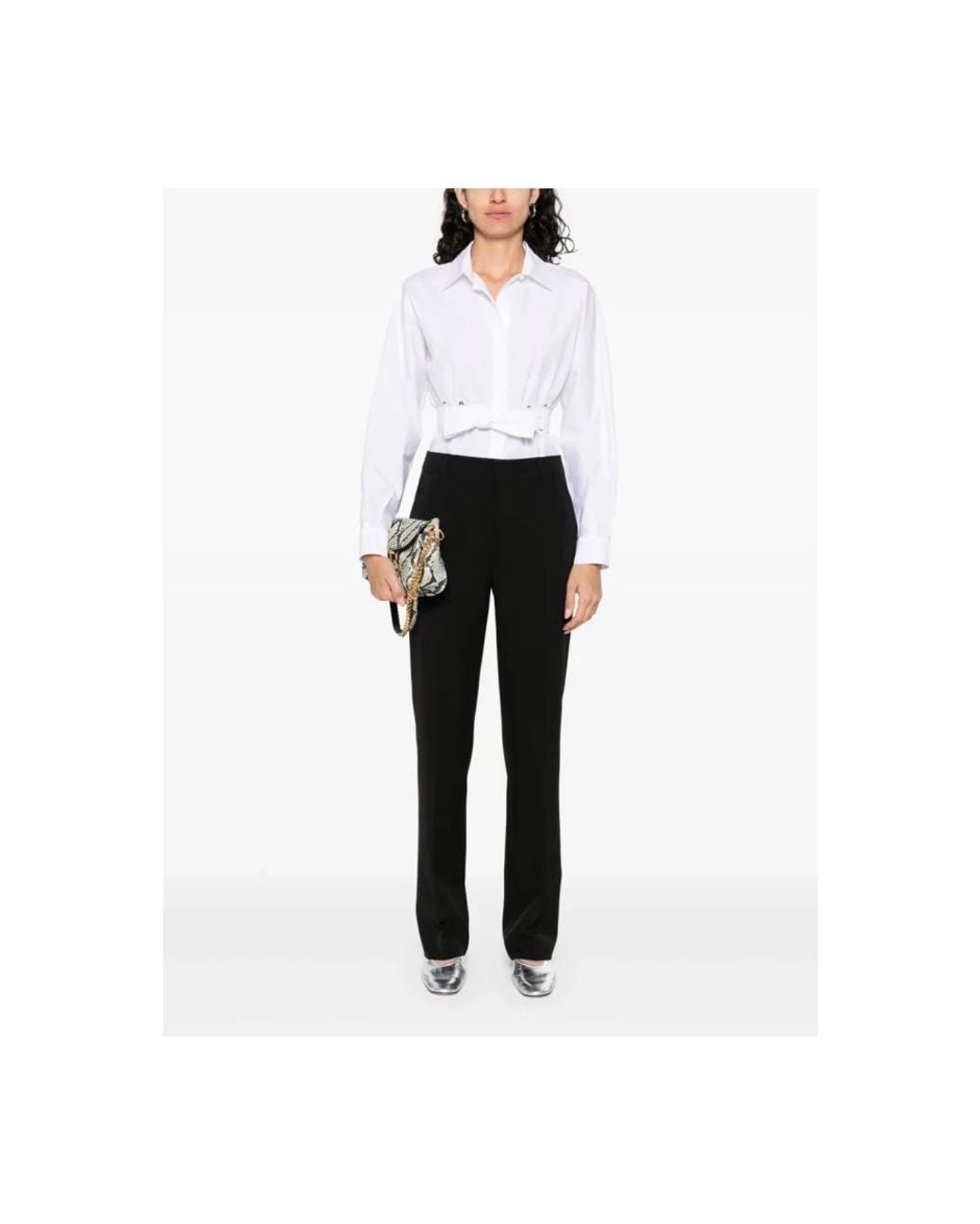 Moschino Black Straight Trousers