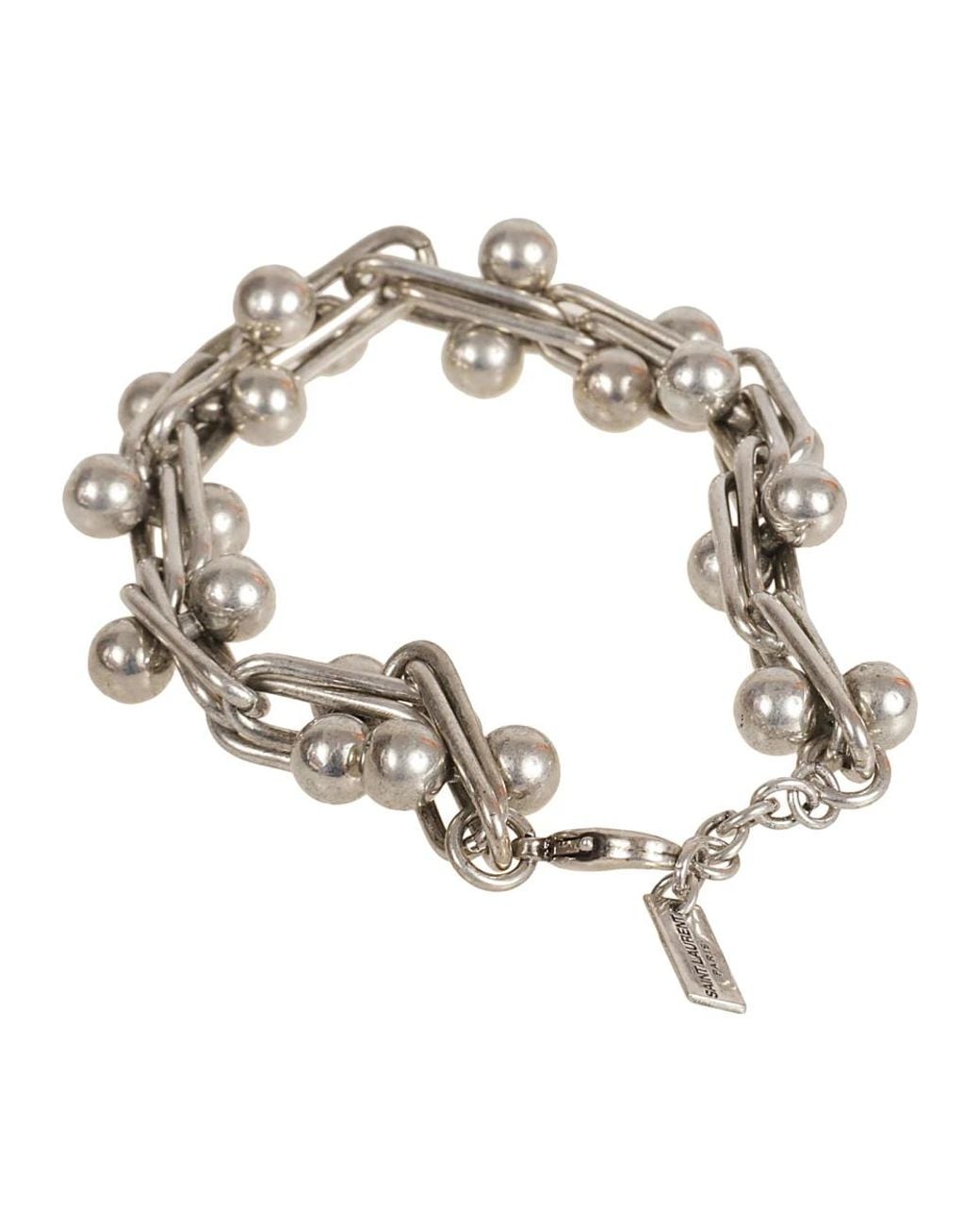 Saint Laurent Metallic Bracelets for men