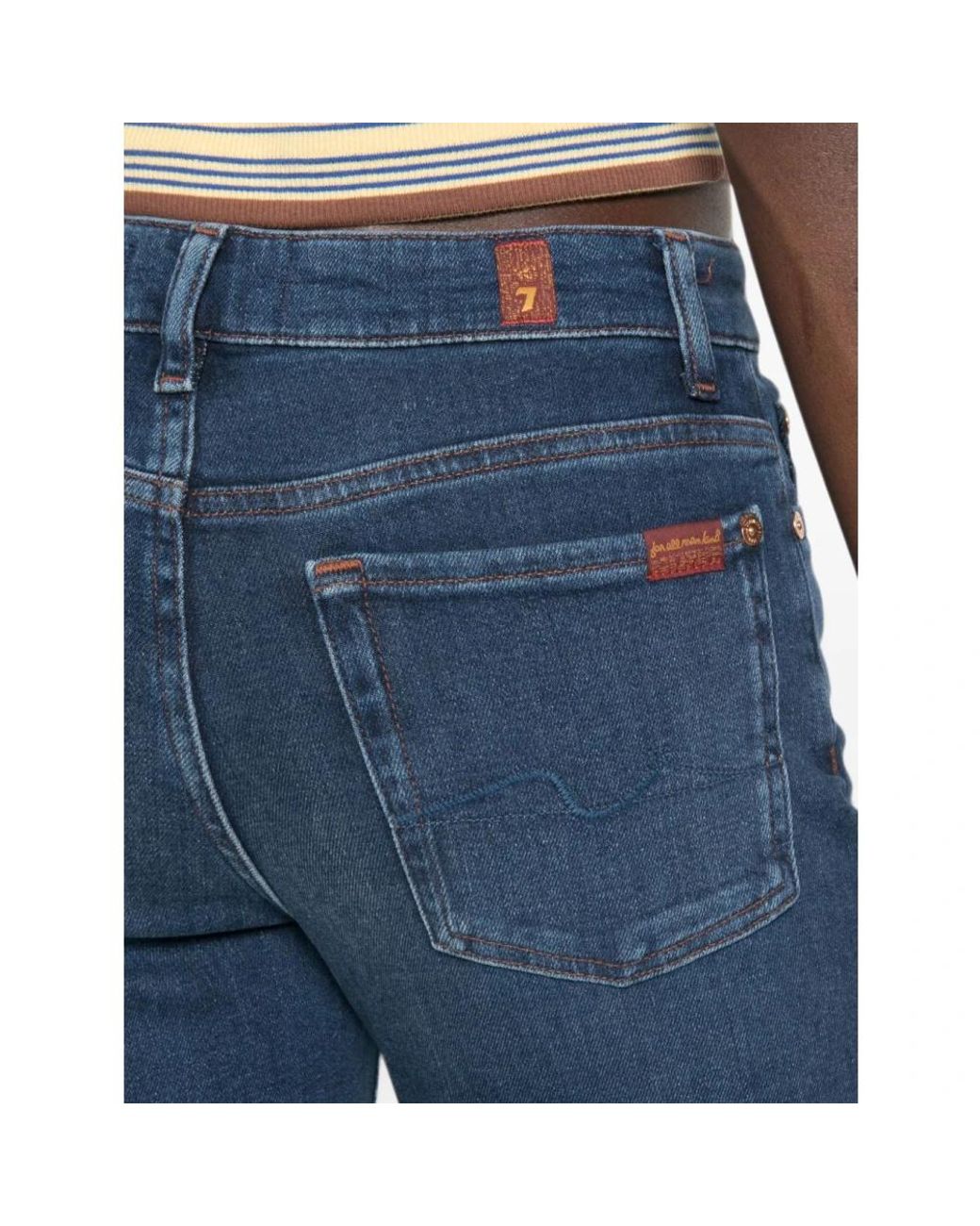 7 For All Mankind Blue Bootcut Jeans