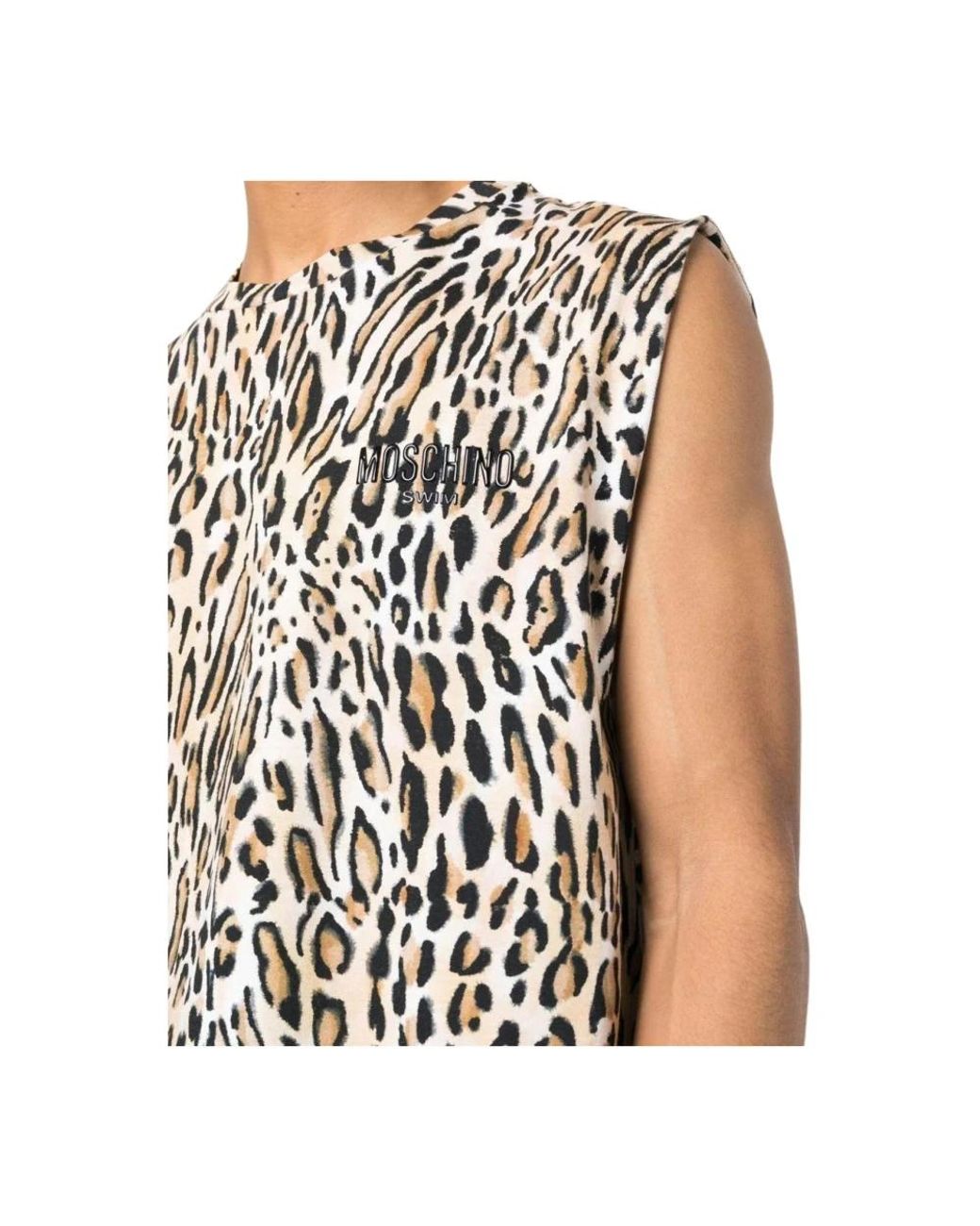 Moschino Black Sleeveless Tops for men