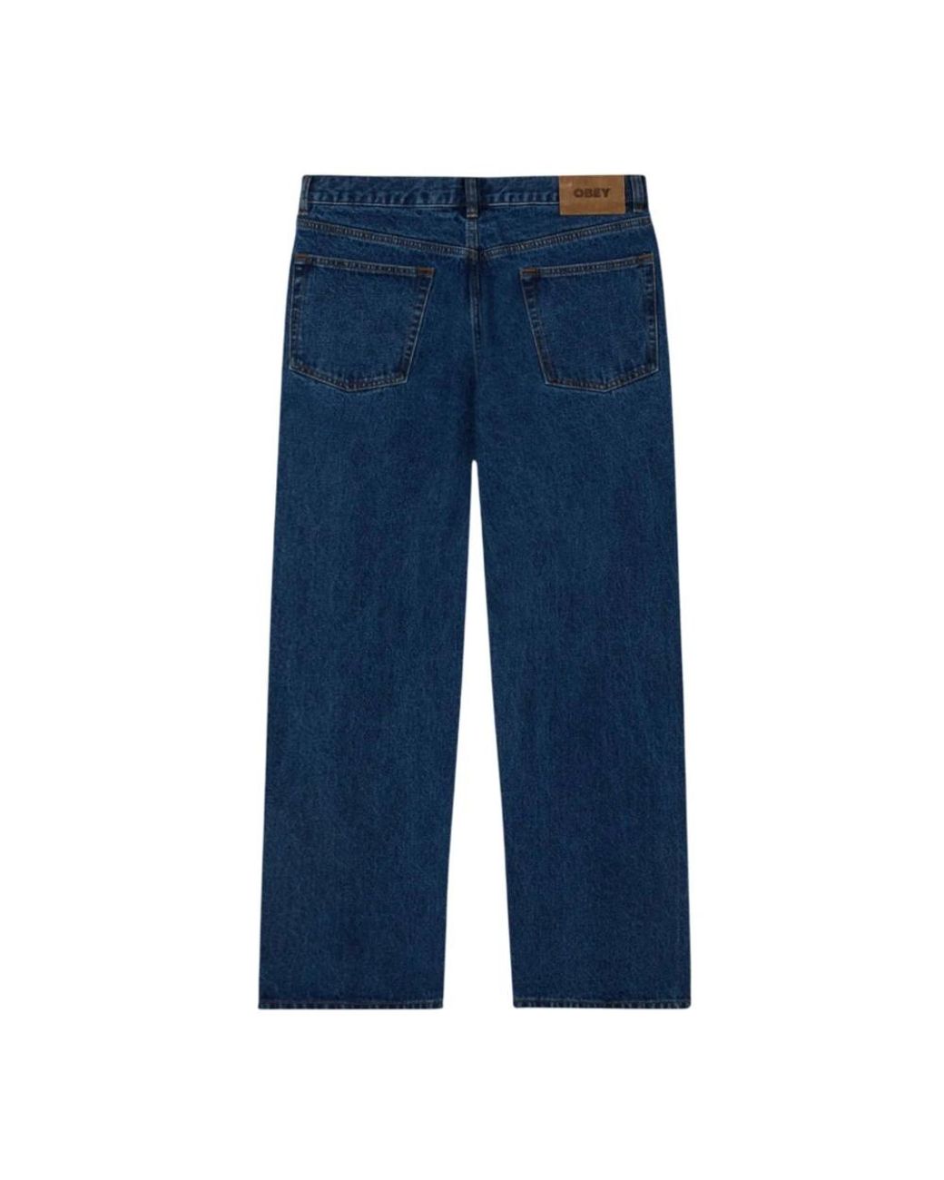 Obey Blue Straight Fit Jeans for men
