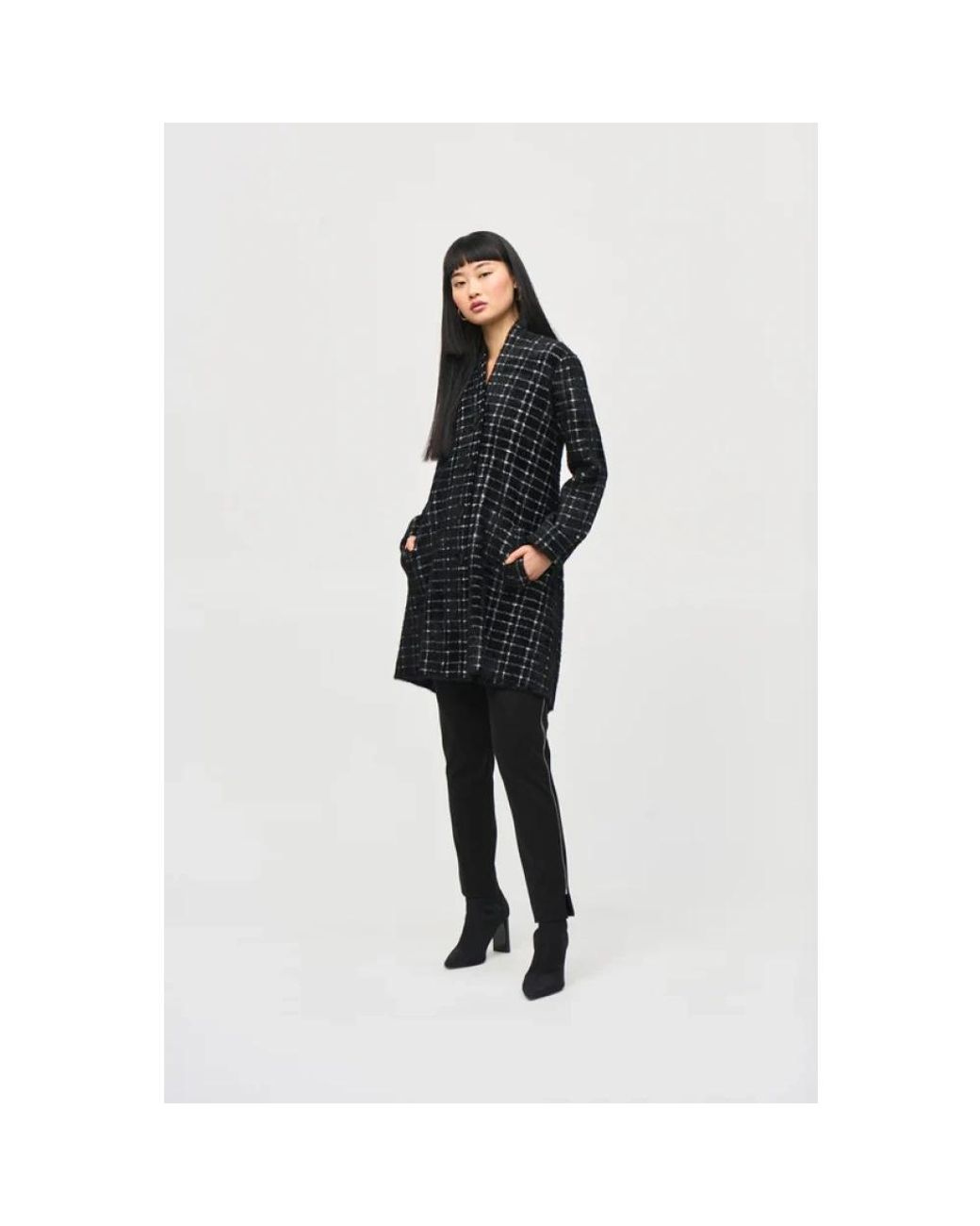 Joseph Ribkoff Black Single-Breasted Coats