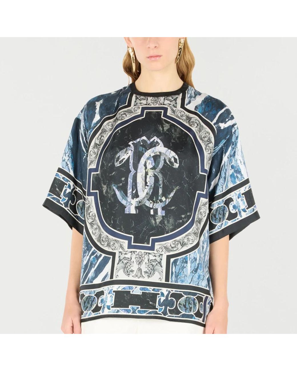 Roberto Cavalli Blue T-Shirts