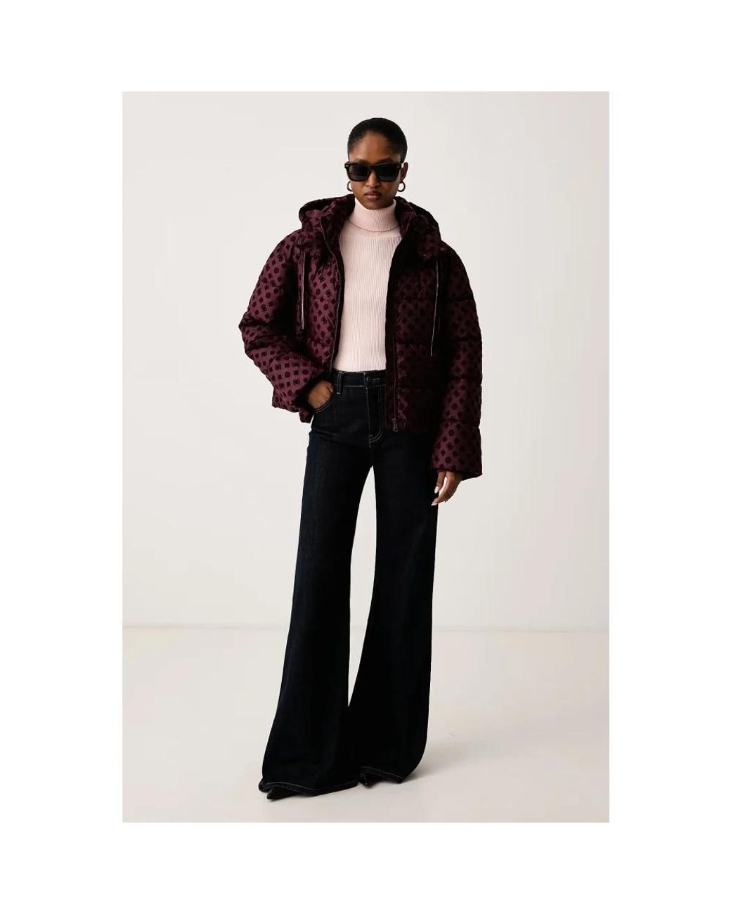 Winter Jackets Guess en coloris Red