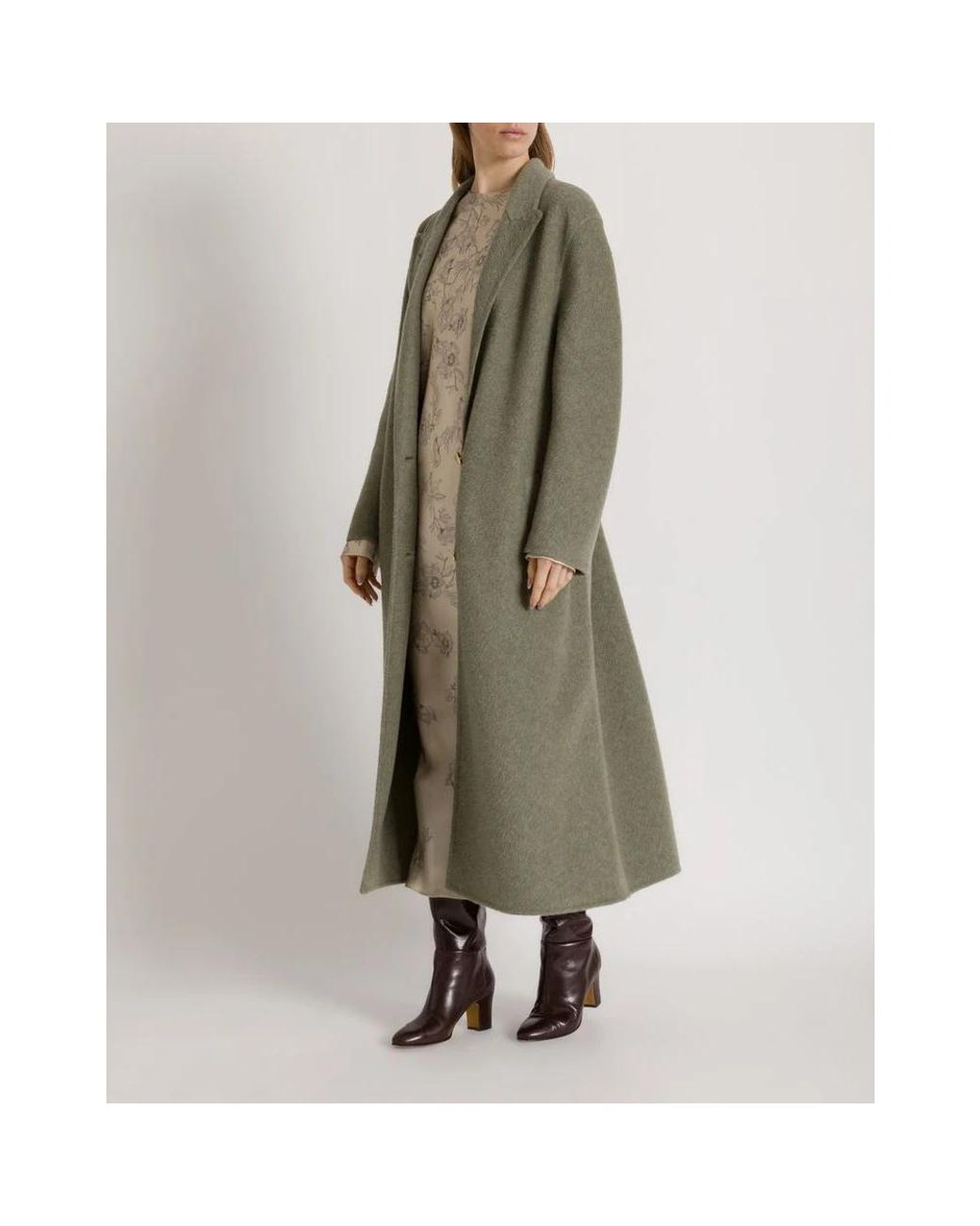 Alberta Ferretti Green Single-Breasted Coats
