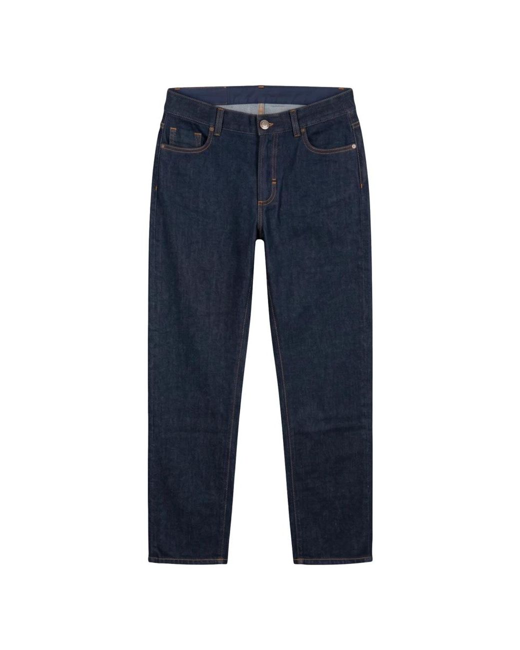 Moorer Blue Straight Fit Jeans