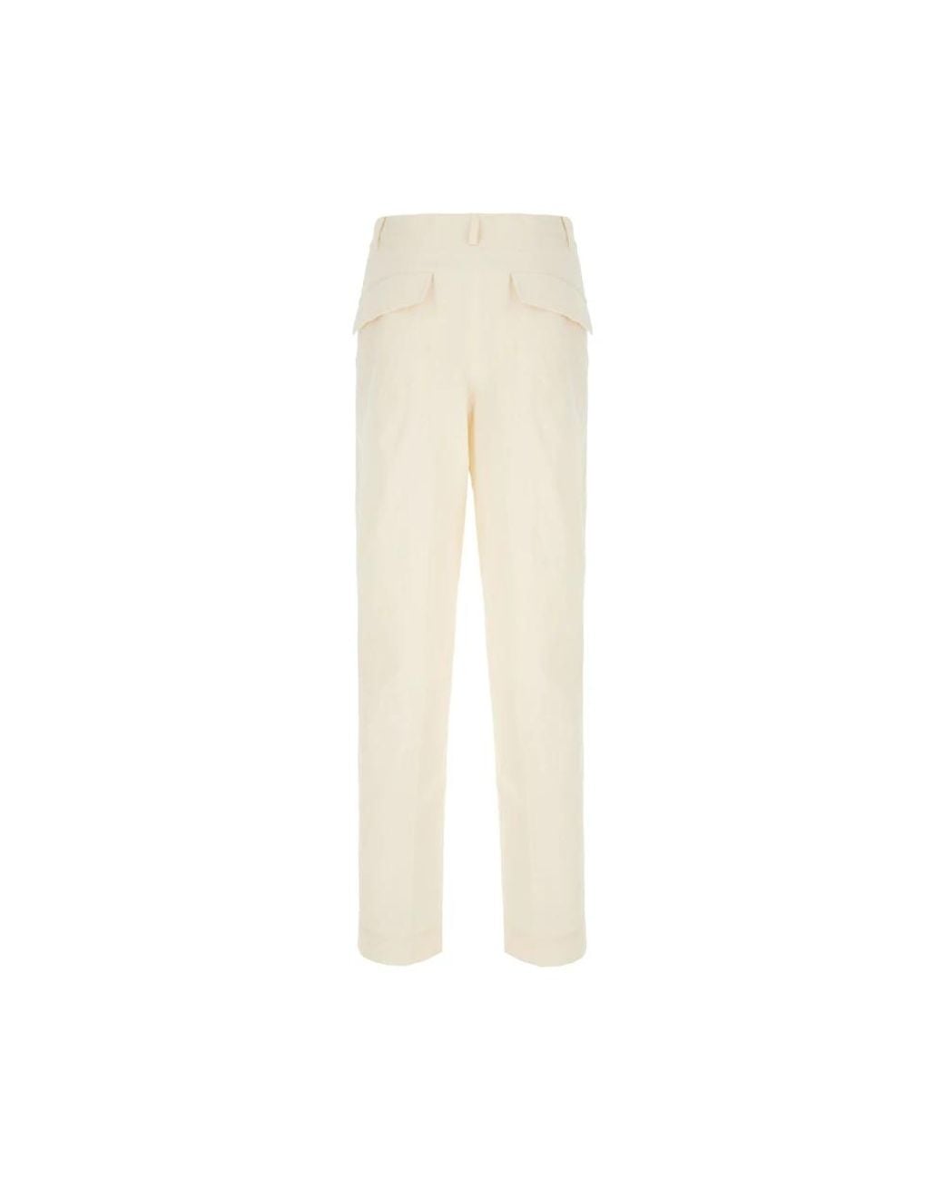 Dries Van Noten Natural Straight Trousers