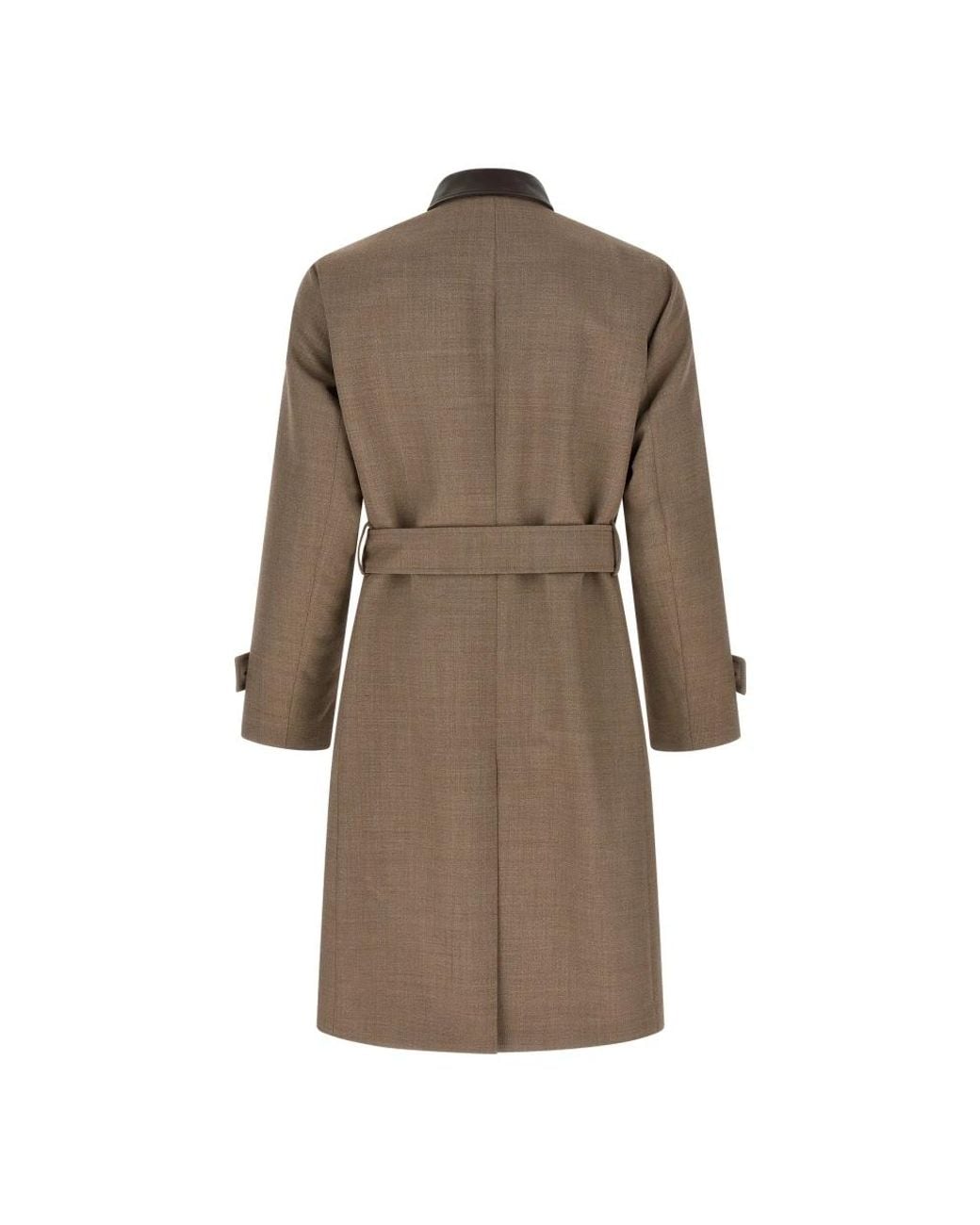 Lardini Brown Belted Coats for men