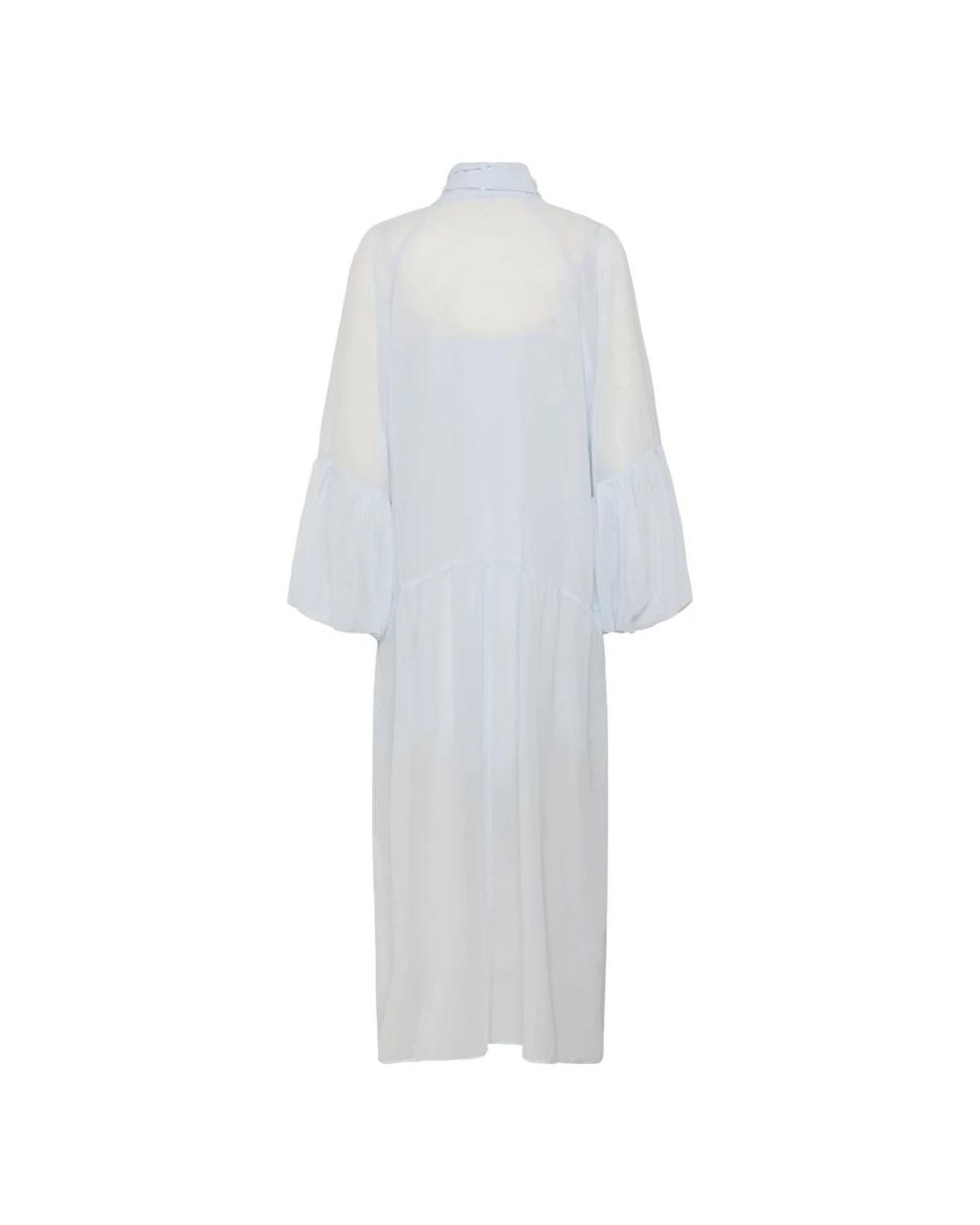 Gestuz Kleedjes ,Blauw ,Midi Jurken in het White