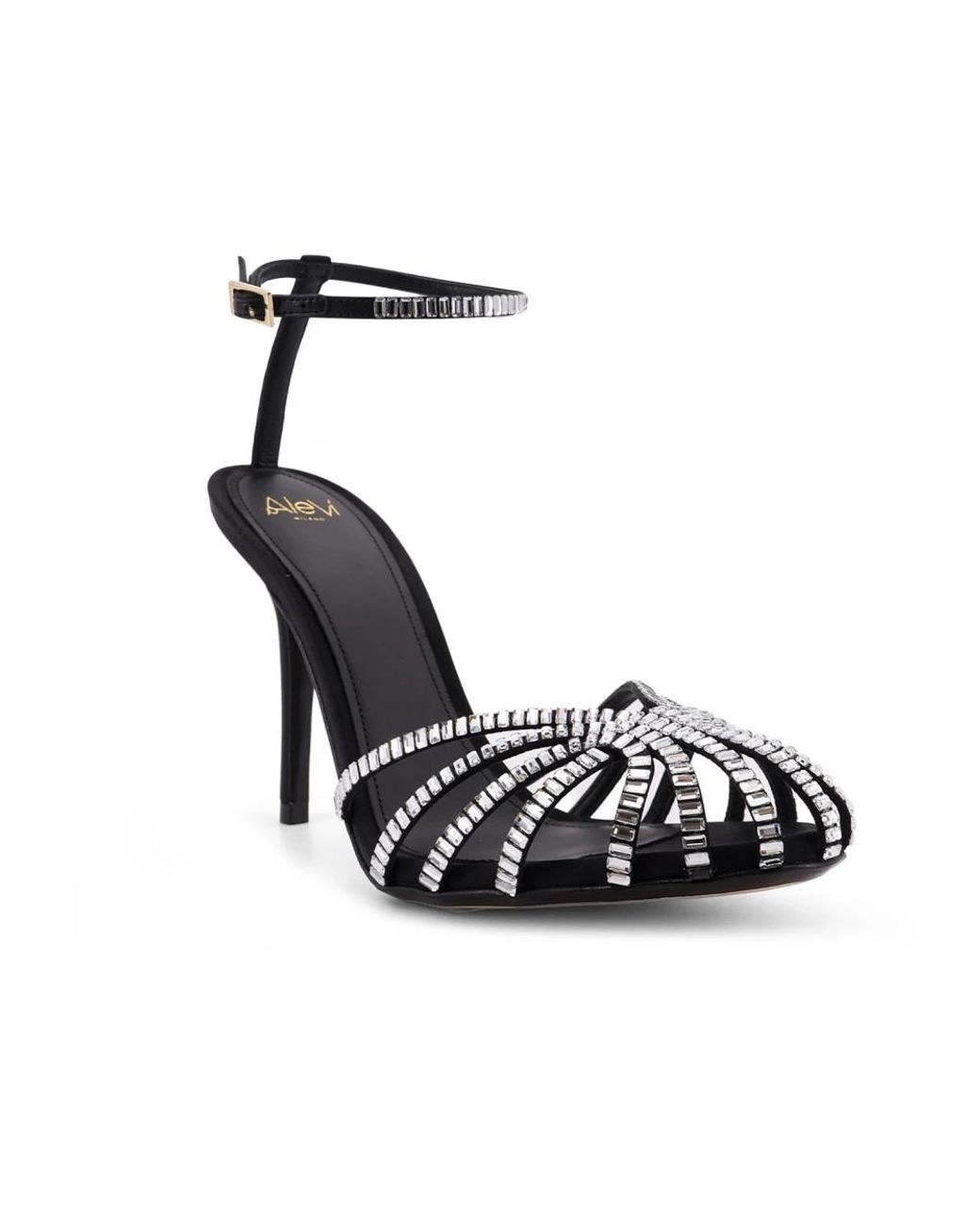 ALEVI Black High Heel Sandals