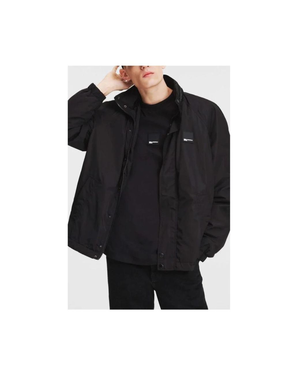 Karl Lagerfeld Black Light Jackets for men
