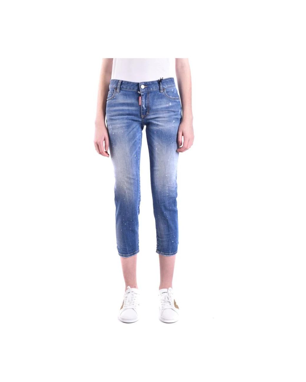 DSquared² Blue Cropped Jeans