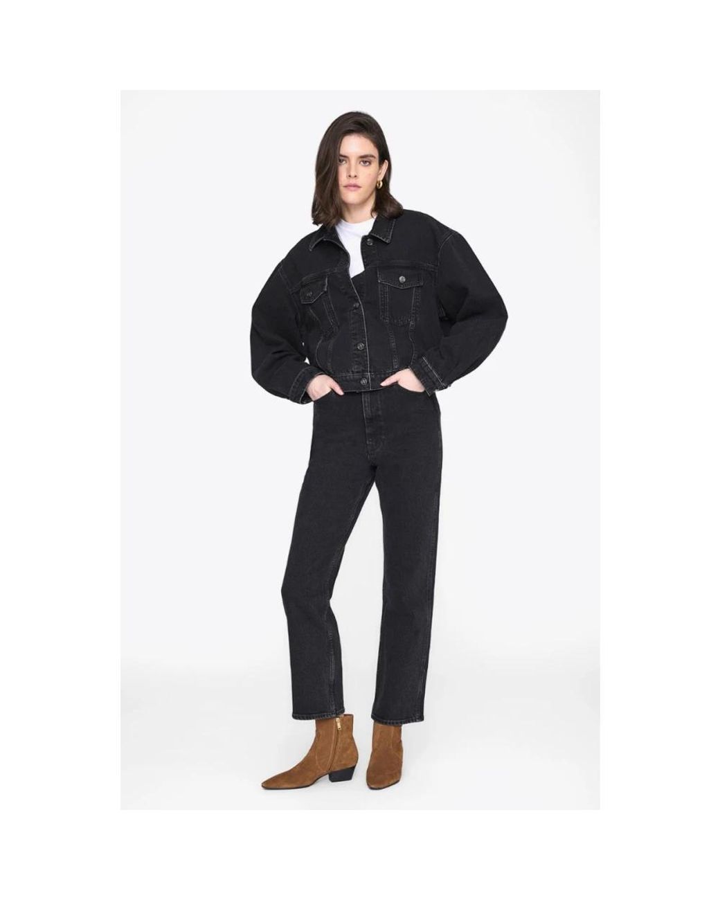 Anine Bing Black Denim Jackets