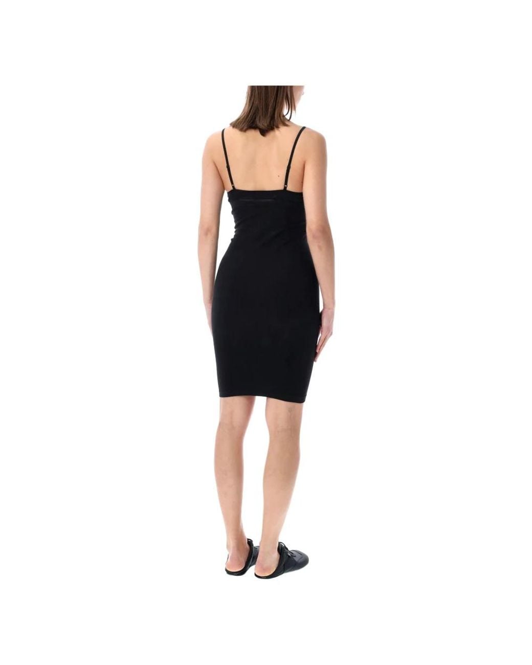 MM6 by Maison Margiela Black Knitted Dresses