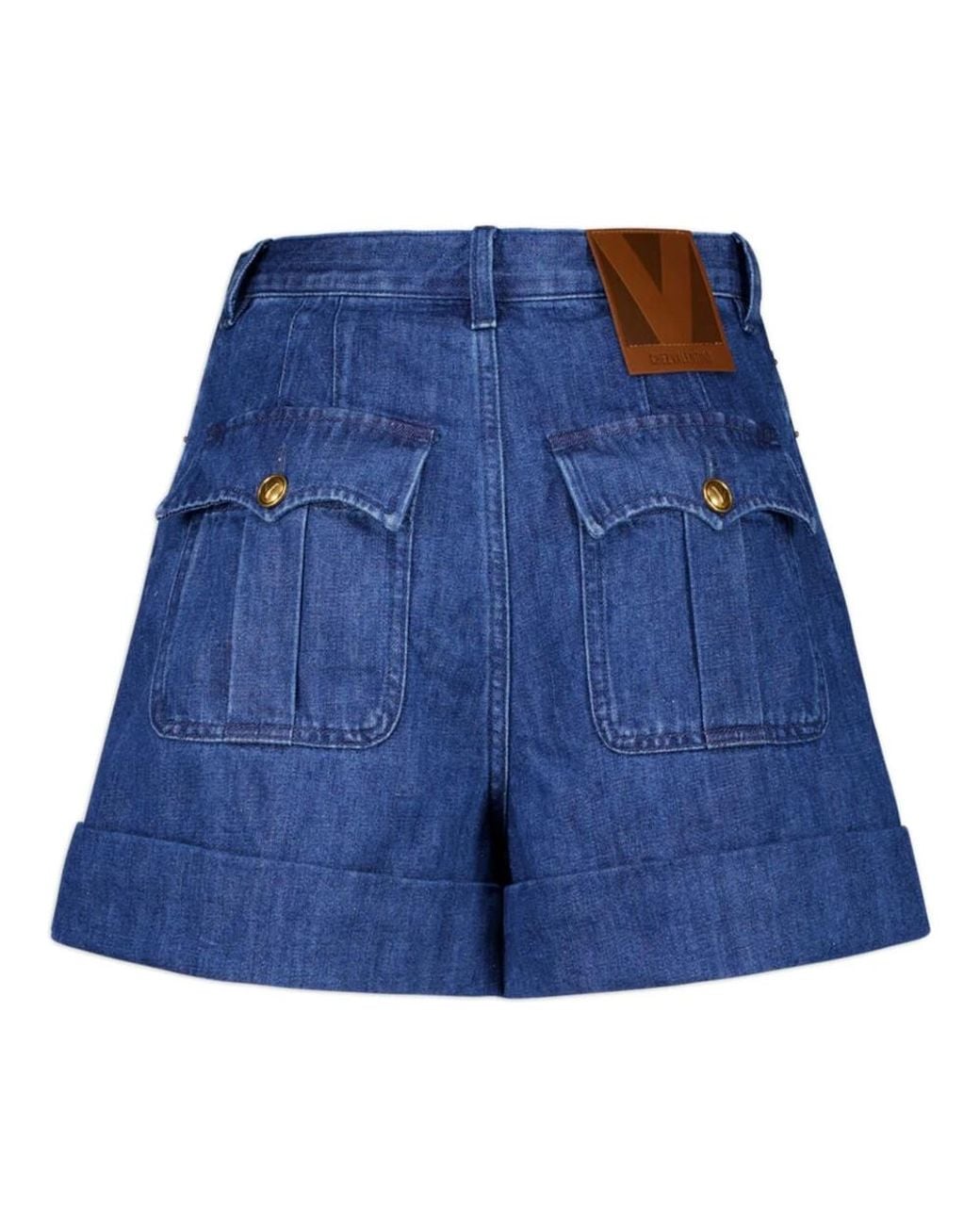 Valentino Garavani Blue Denim Shorts
