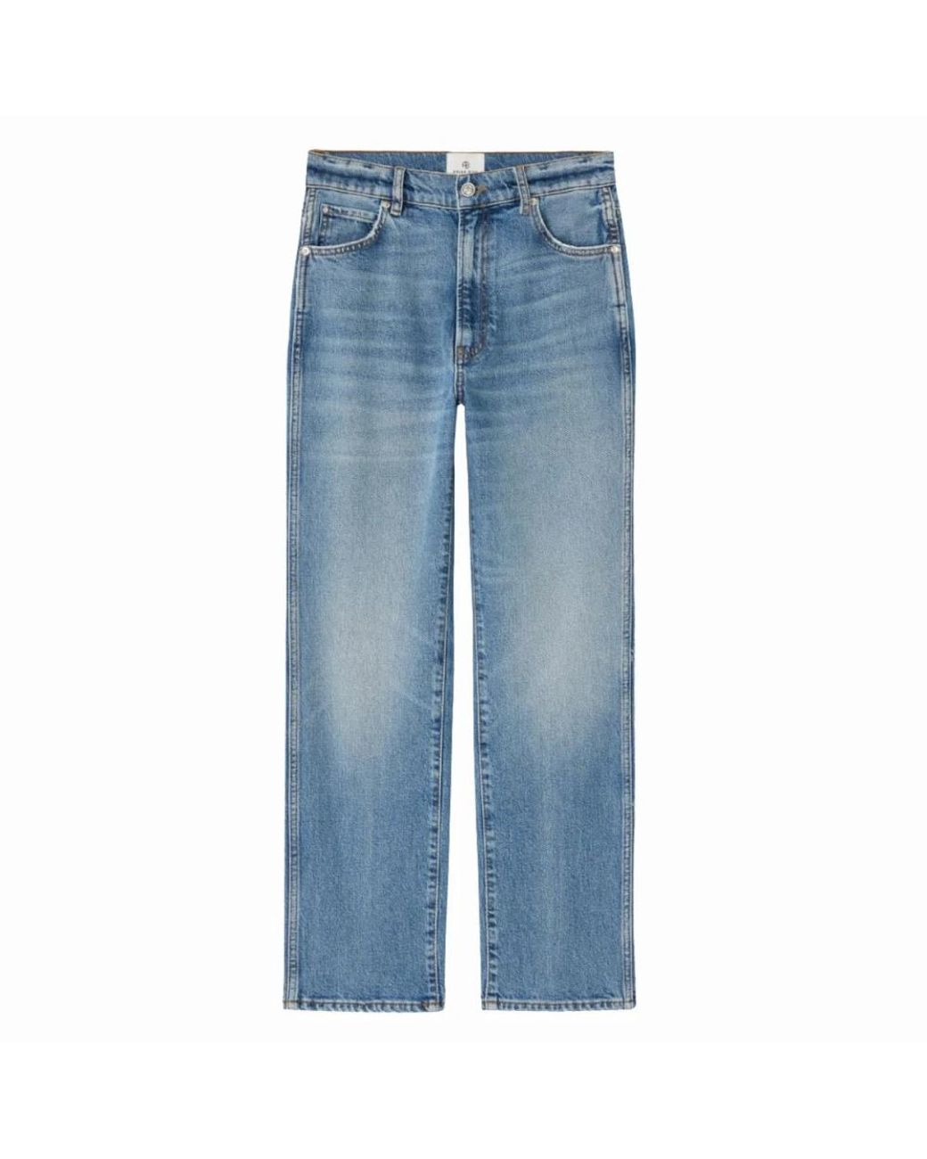 Anine Bing Blue Straight Fit Jeans