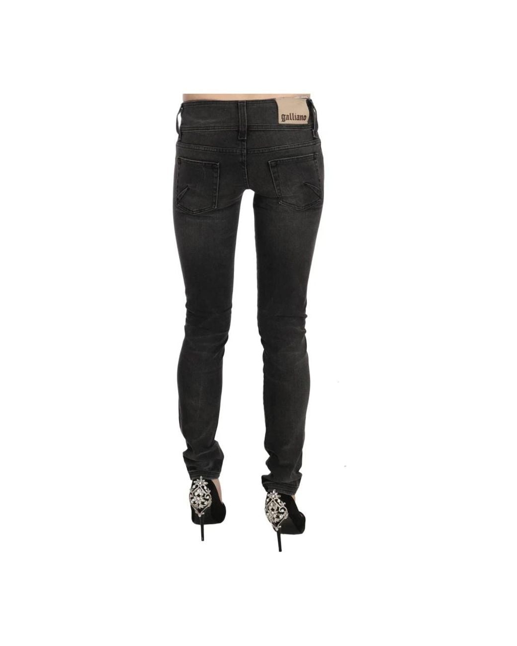 John Galliano Black Skinny Fit Jeans