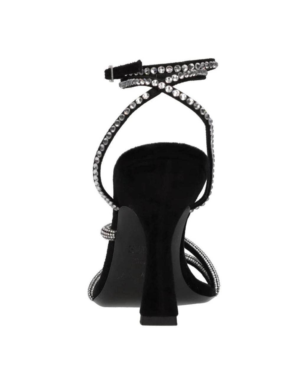 3Juin Black High Heel Sandals