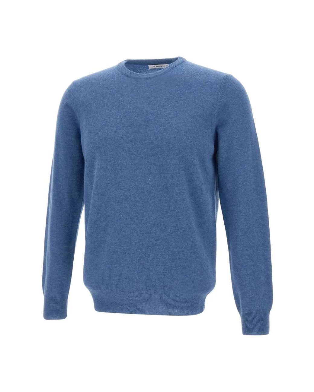 Kangra Blue Round-Neck Knitwear for men