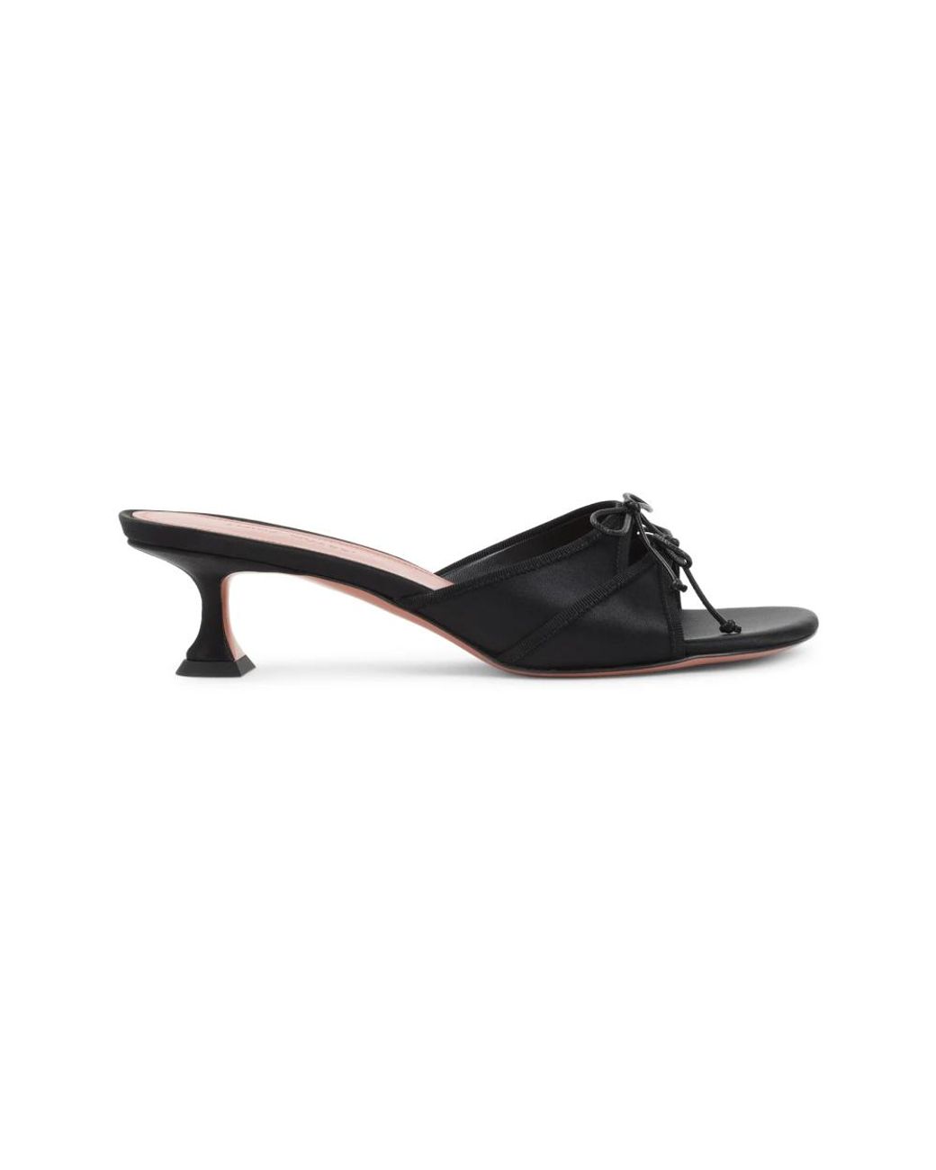 AMINA MUADDI Black Heeled Mules