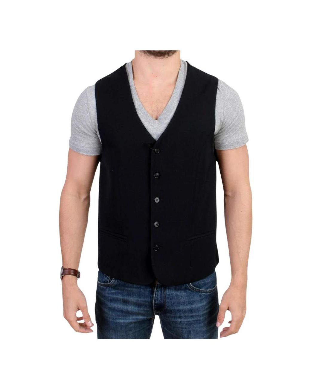 CoSTUME NATIONAL Black Waistcoats for men