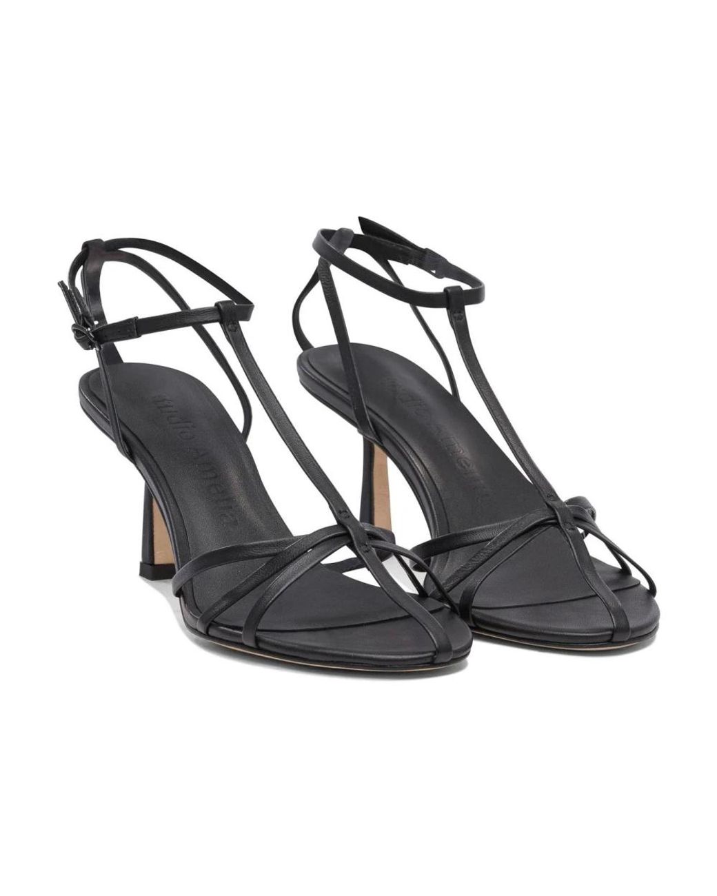 STUDIO AMELIA Black High Heel Sandals