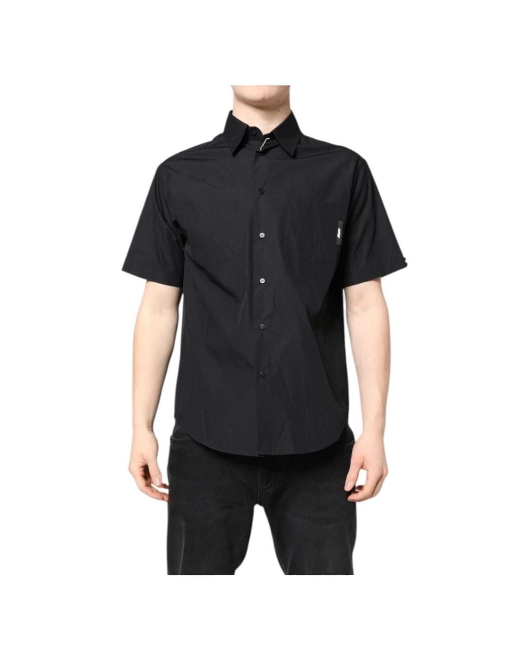 Short Sleeve Shirts MSGM de hombre de color Black
