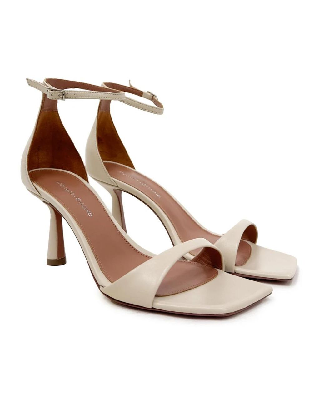 Giuliano Galiano White High Heel Sandals