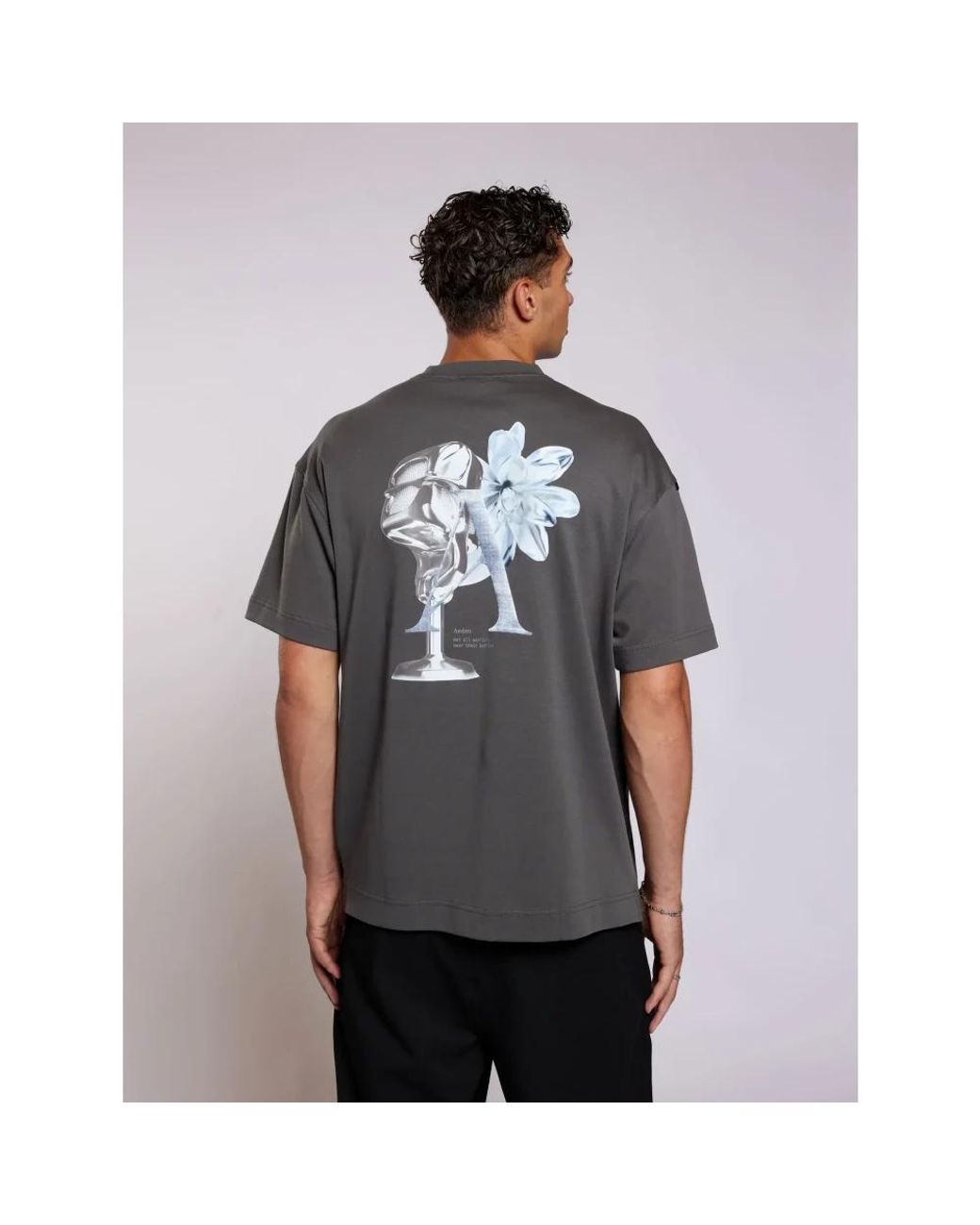 T-Shirts Aeden de hombre de color Gray
