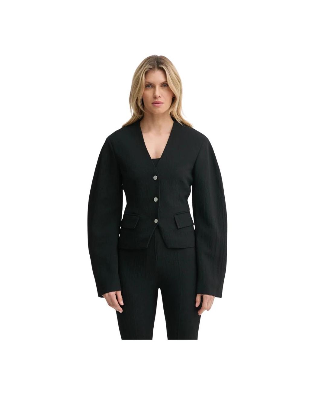 Nanushka Kiyo Blazer in het Black