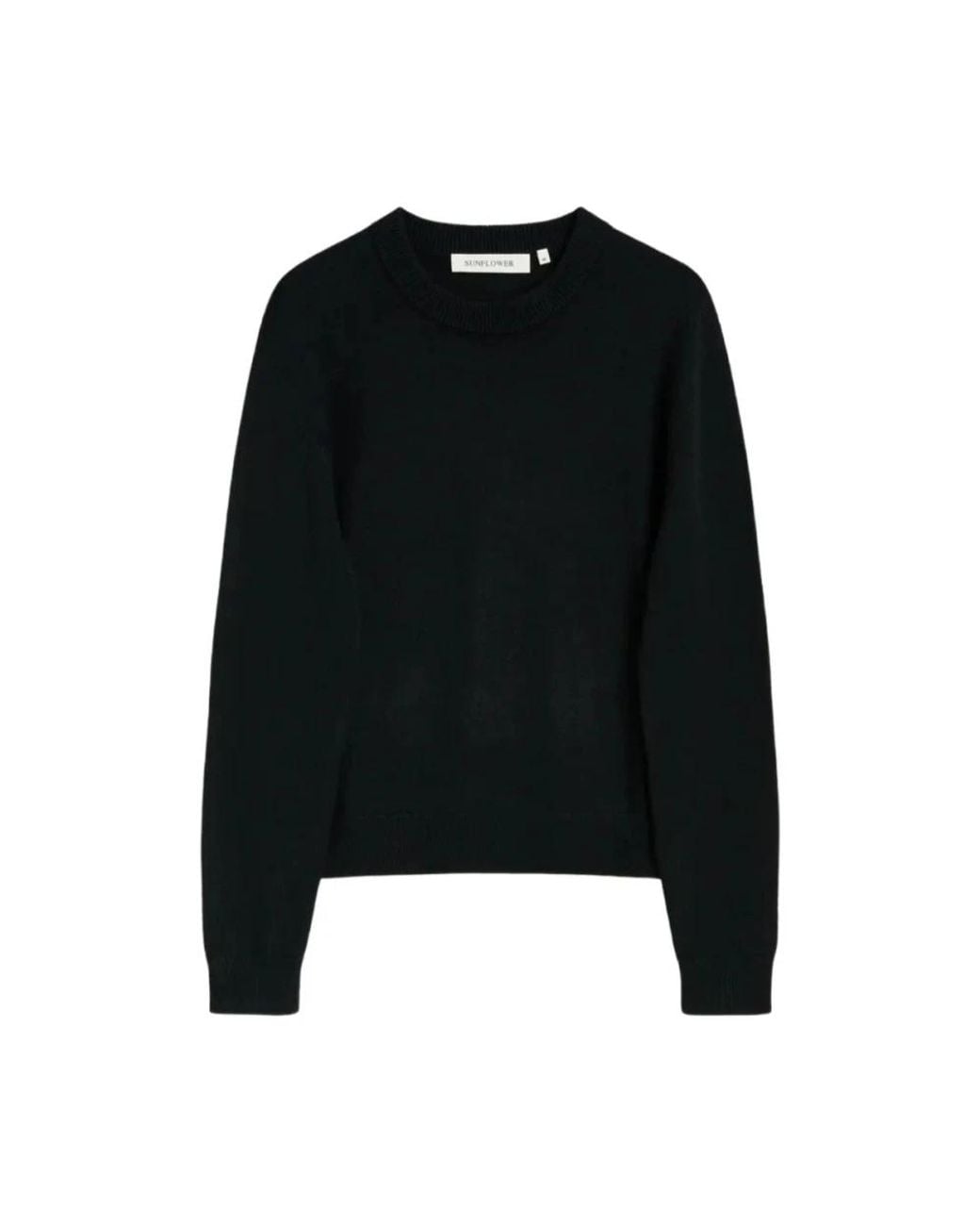 sunflower Black Round-Neck Knitwear for men