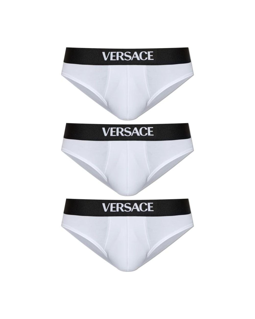 Versace Dreierpack Slips Mit Logo in White für Herren