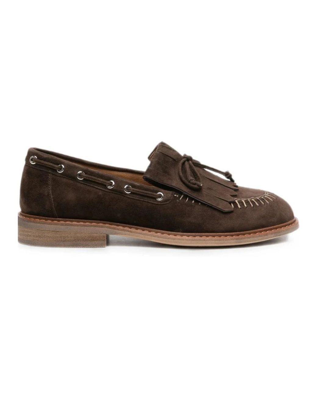ADRIANNA FERETTI Brown Boat Shoes
