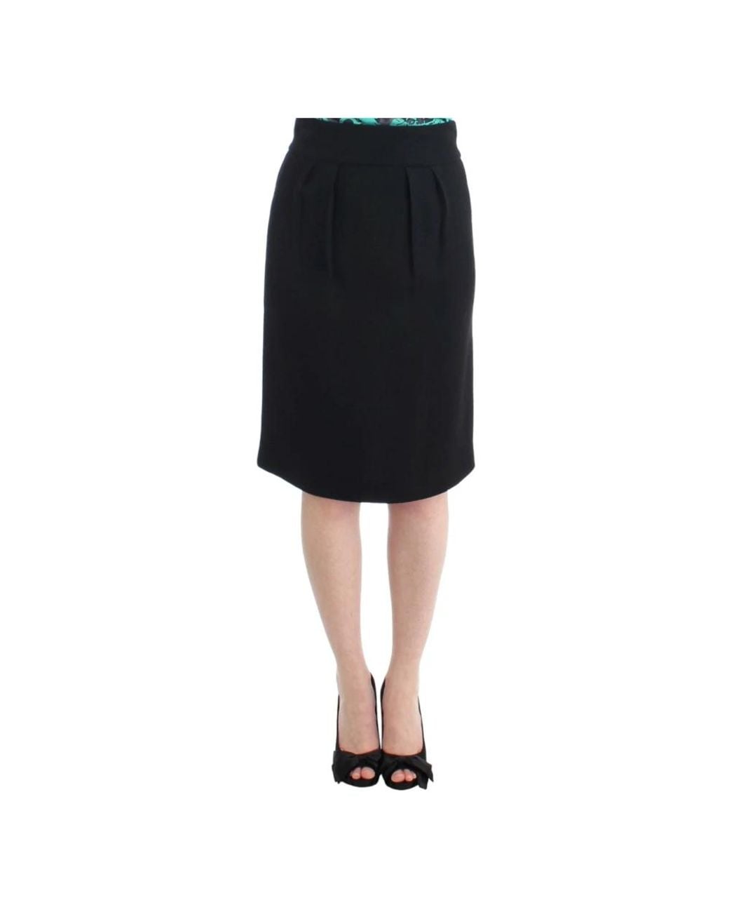 Roberto Cavalli Black Pencil Skirts