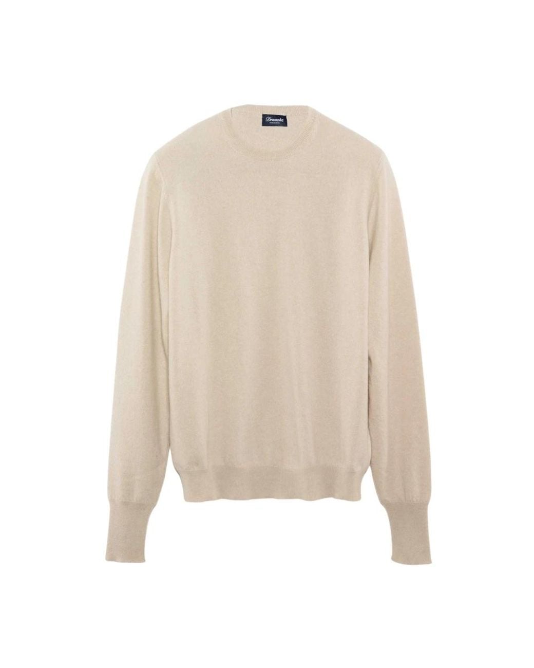 Drumohr White Round-Neck Knitwear for men