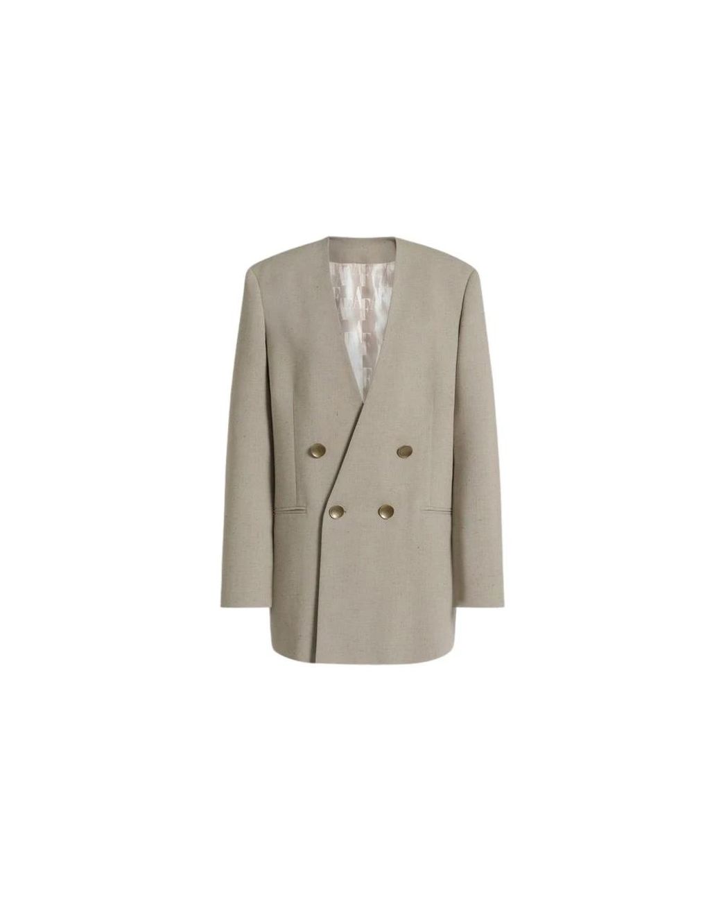 Alberta Ferretti Gray Blazers