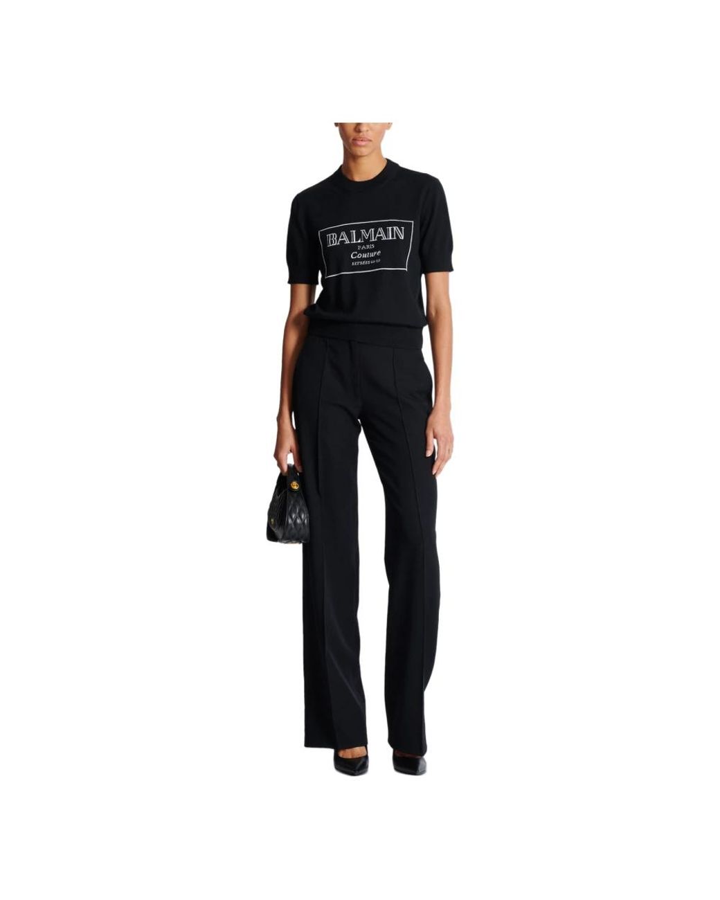 Balmain Black T-Shirts