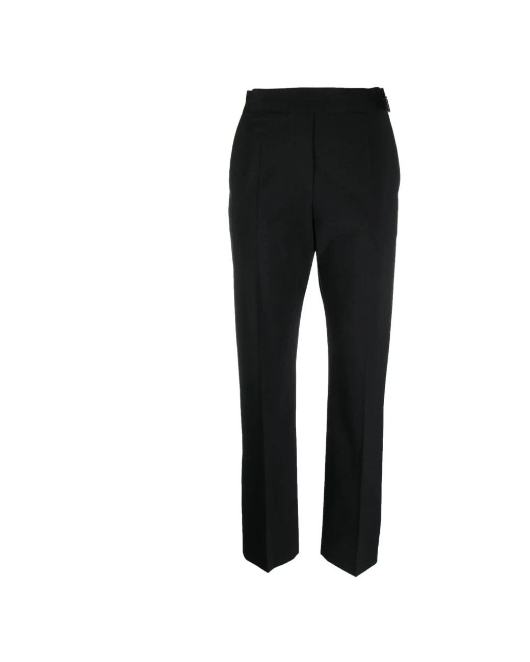 MSGM Broeken ,Zwart ,Wol Casual Zwarte Wollen Broek in het Black