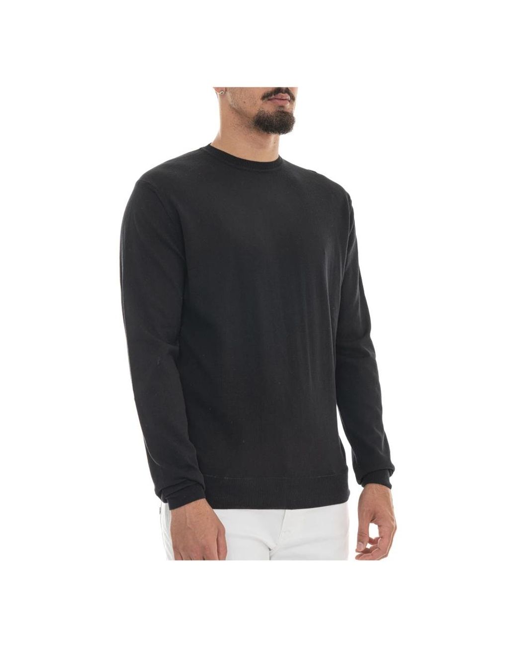 Peuterey Black Round-Neck Knitwear for men